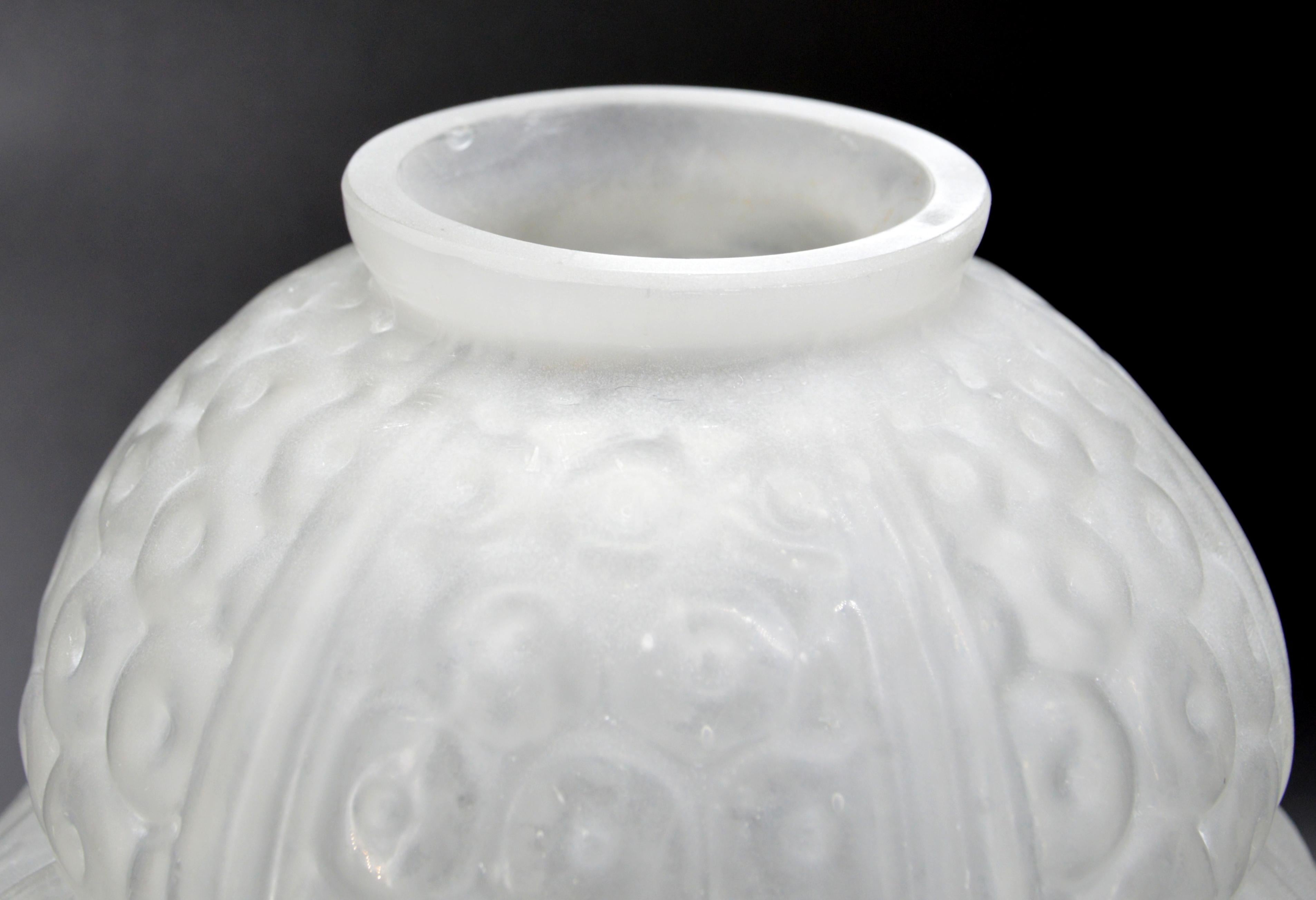 Oreot Grande vaso di vetro francese Art Déco, 1920 in vendita 3