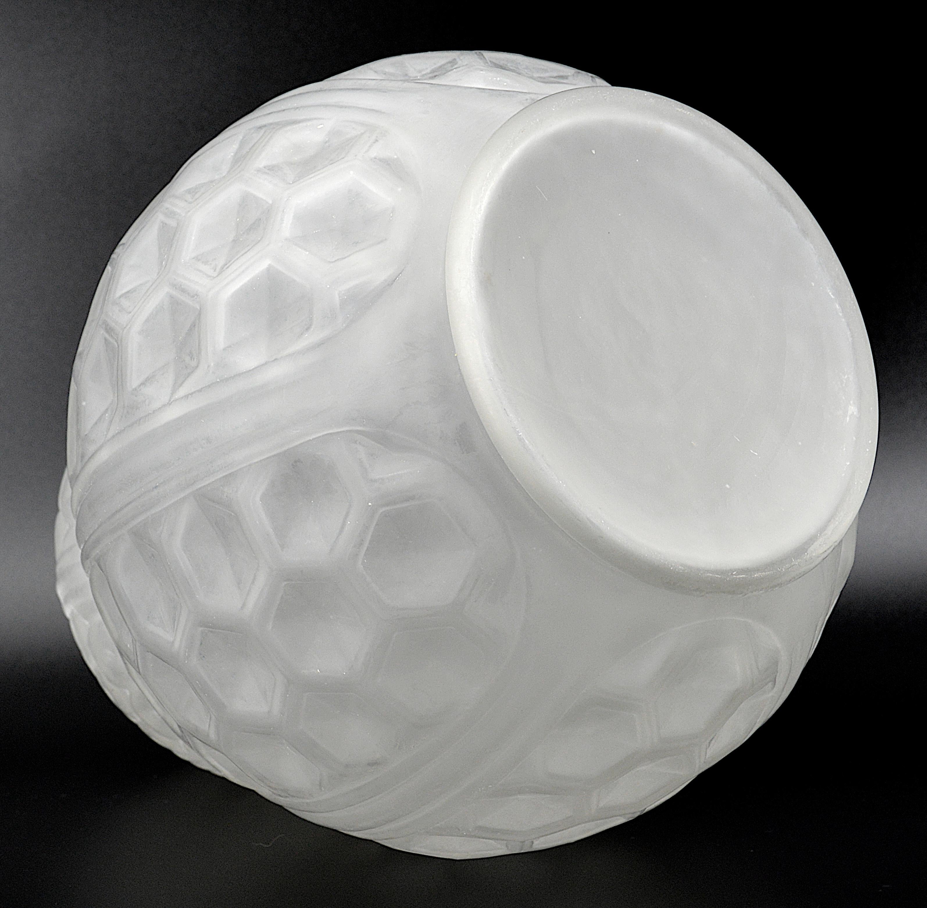 Oreot Grande vaso di vetro francese Art Déco, 1920 in vendita 1