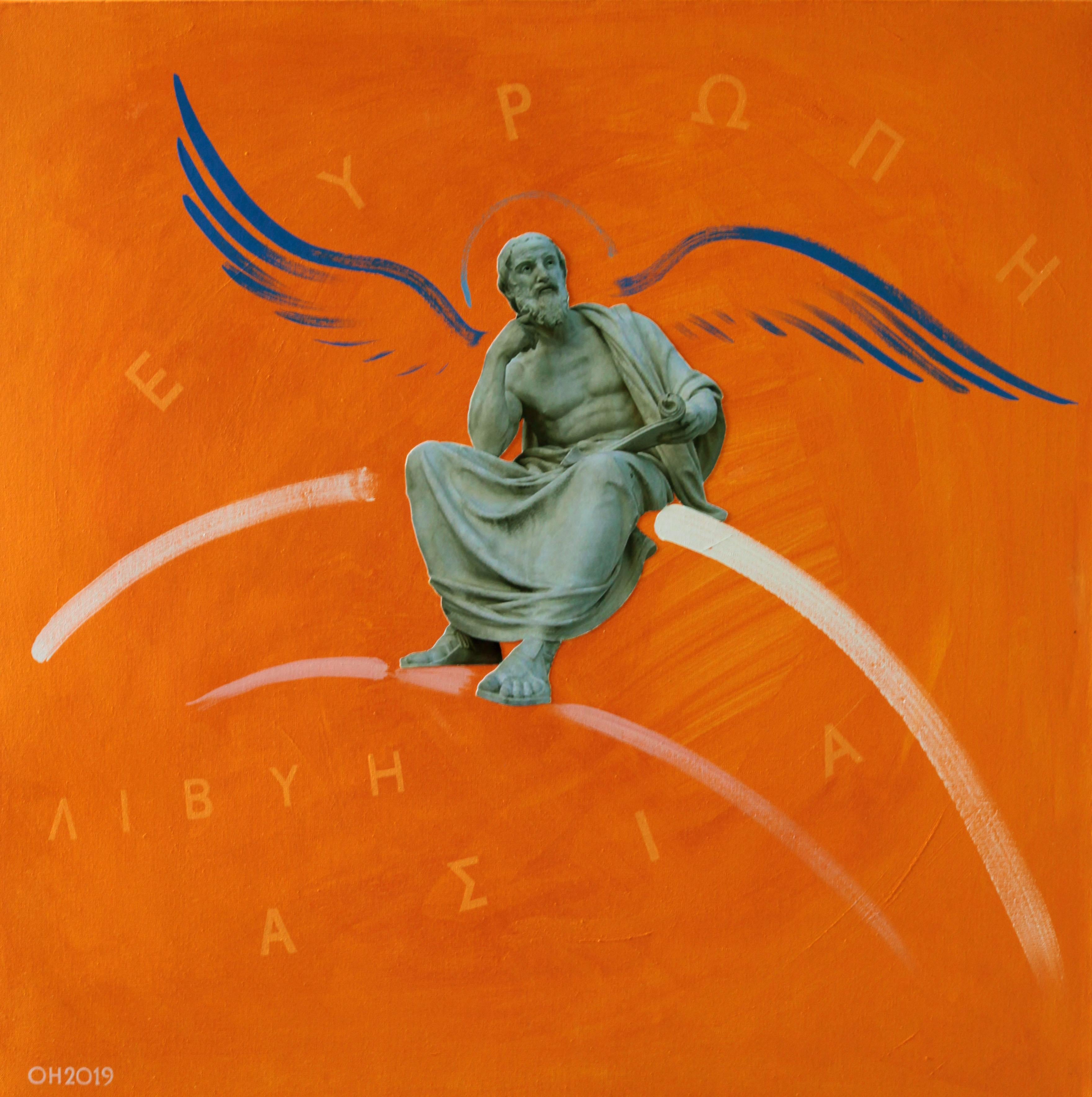 Orest Hrytsak Figurative Painting - Ukrainian Contemporary Art by Orest Hrystak - Herodote