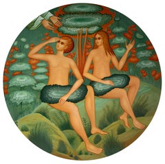 Art contemporain ukrainien d'Orest Hrystak - Homme et femme, Adam et Ève