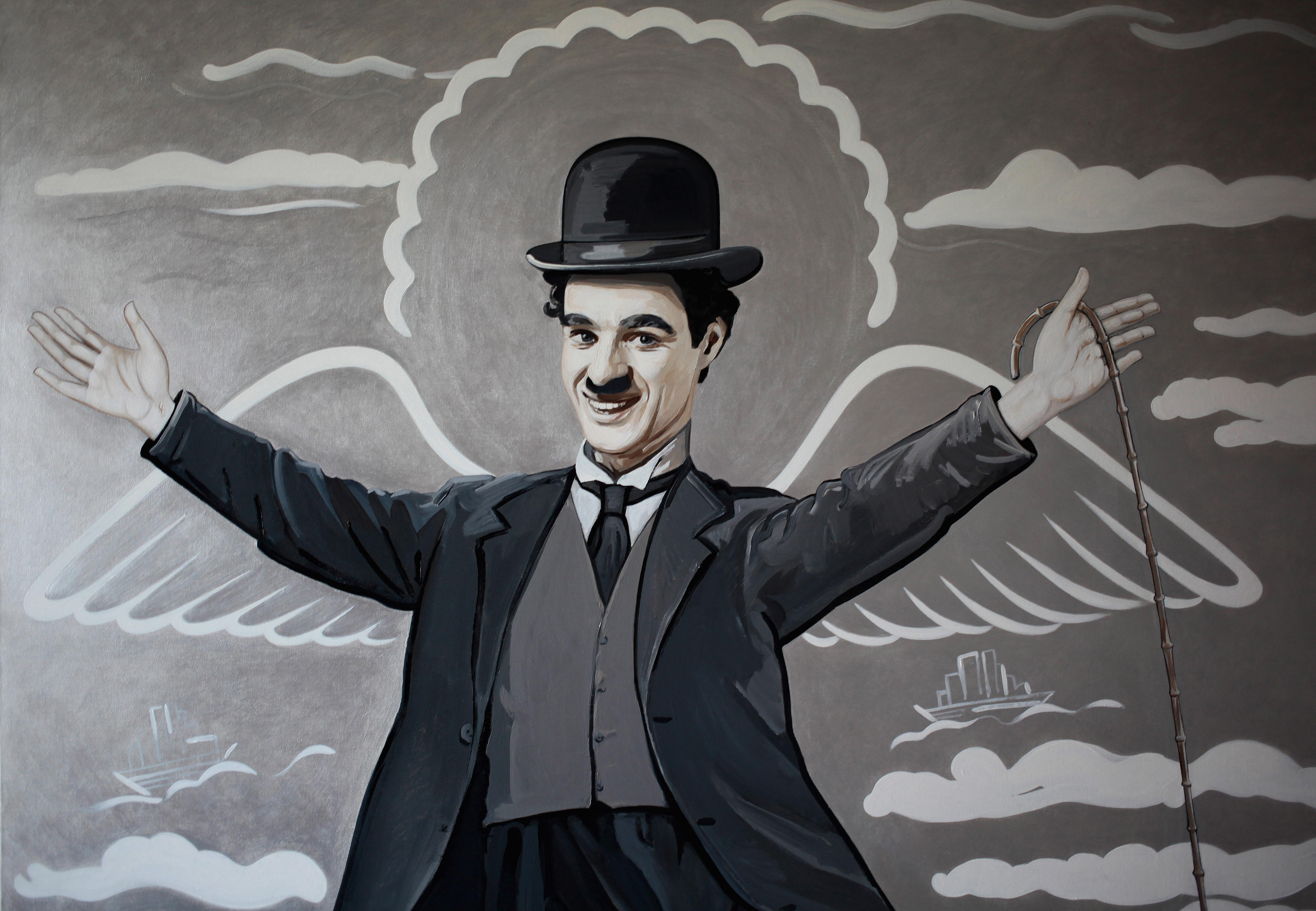 Arte contemporanea ucraina di Orest Hrytsak - Charlie Chaplin in vendita 1
