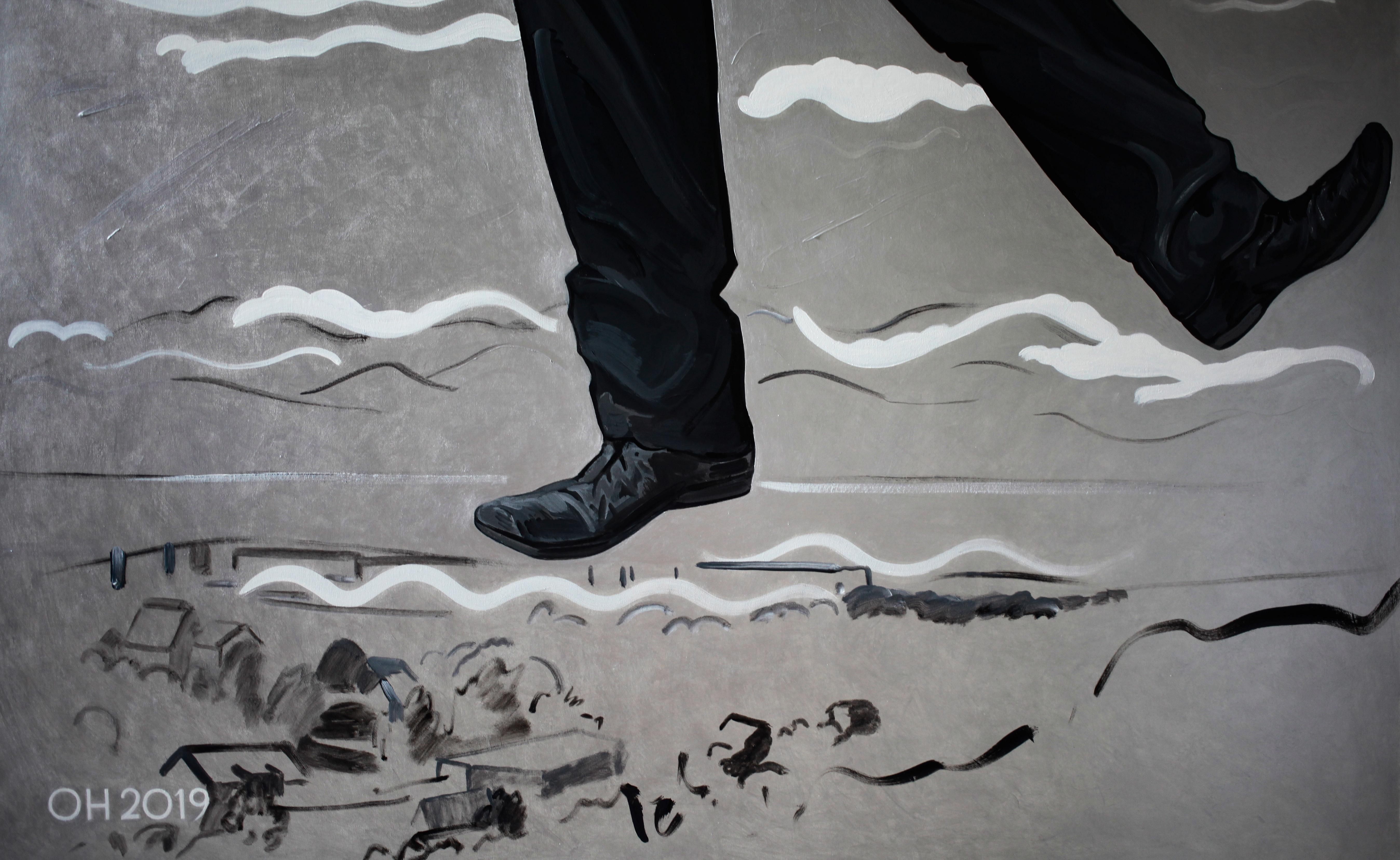 Arte contemporanea ucraina di Orest Hrytsak - Charlie Chaplin in vendita 4