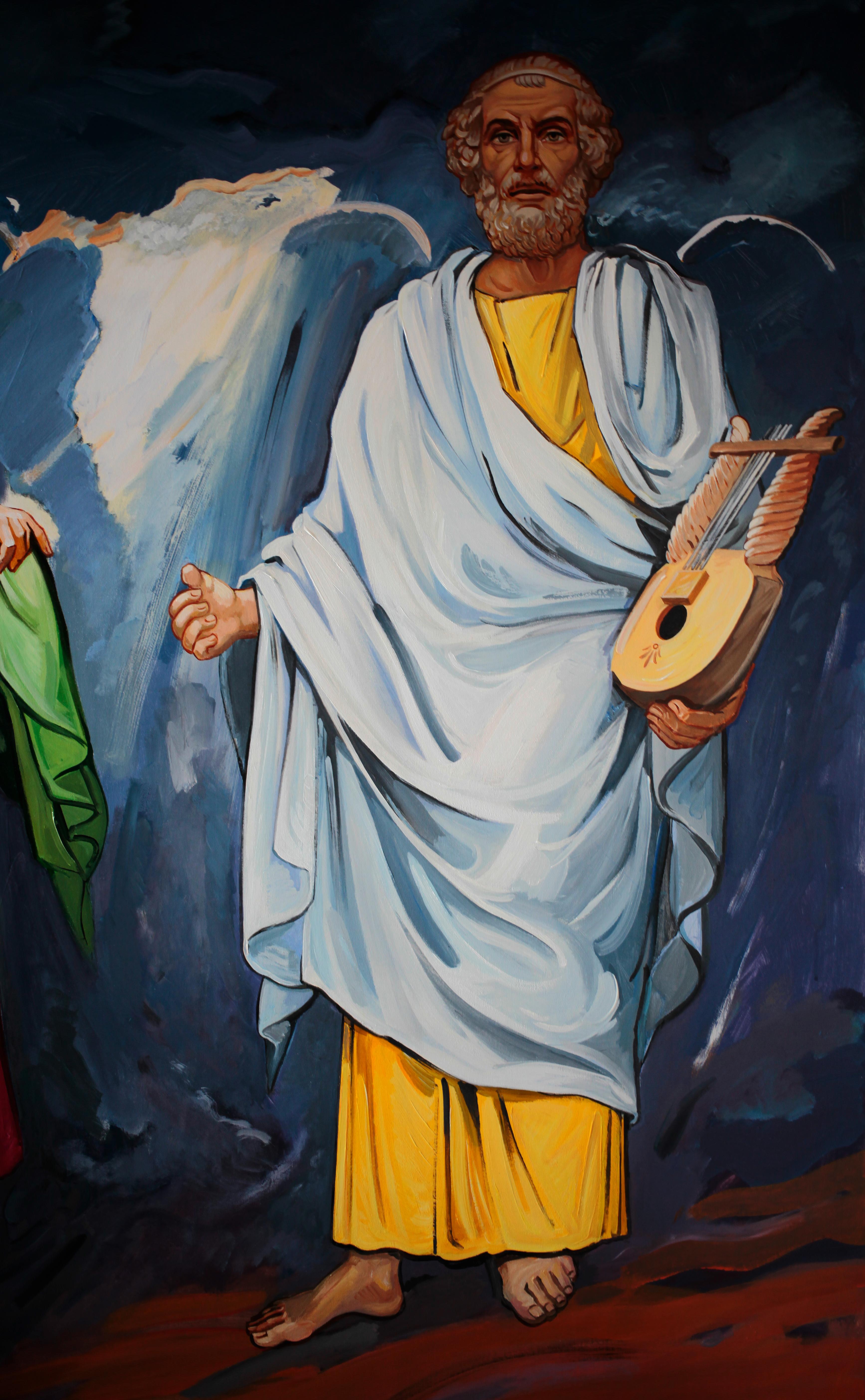 Arte contemporanea ucraina di Orest Hrytsak - Hesiode Et Homere in vendita 2