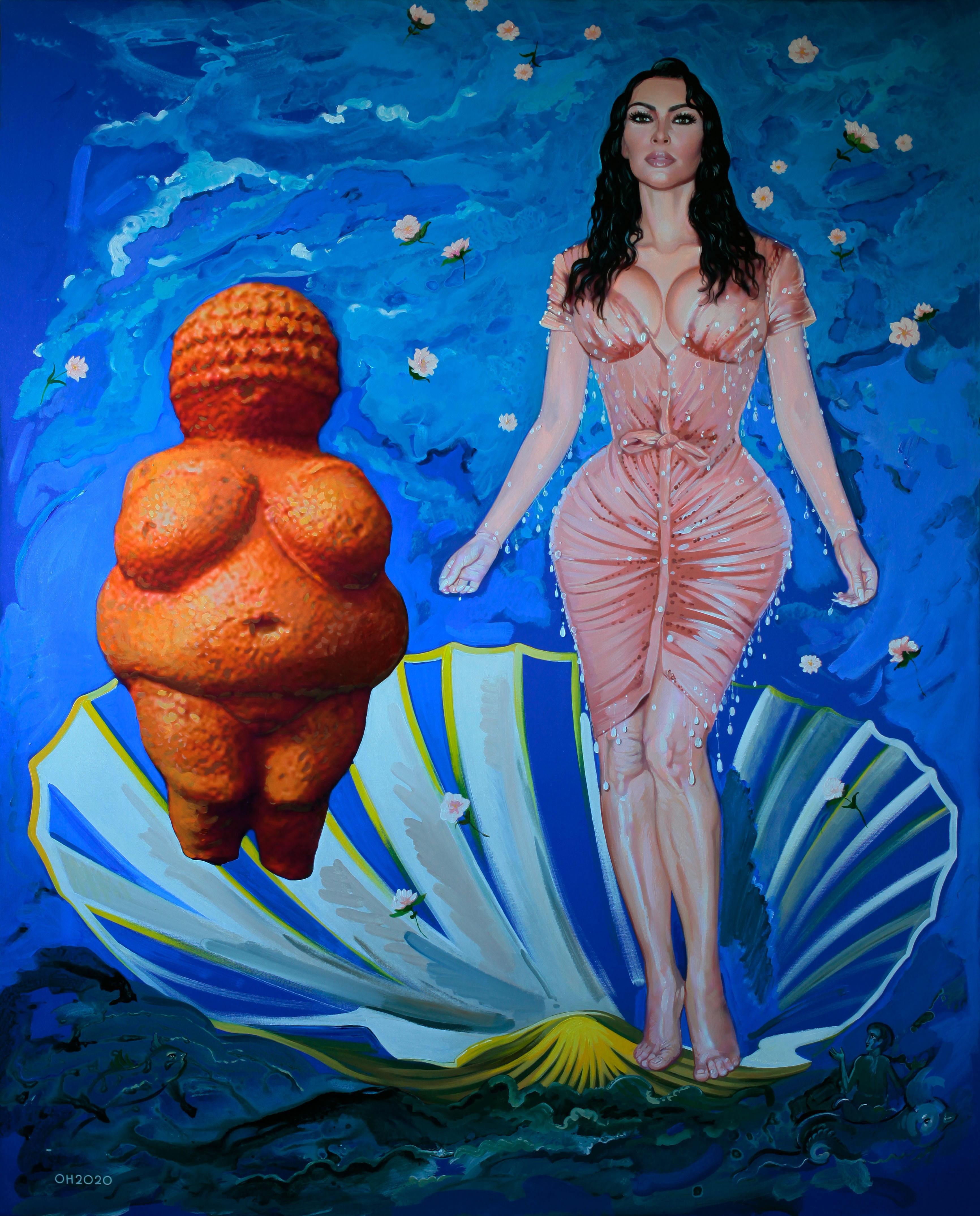 Ukrainian Contemporary Art by Orest Hrytsak - Kim Kardashian Et Venus