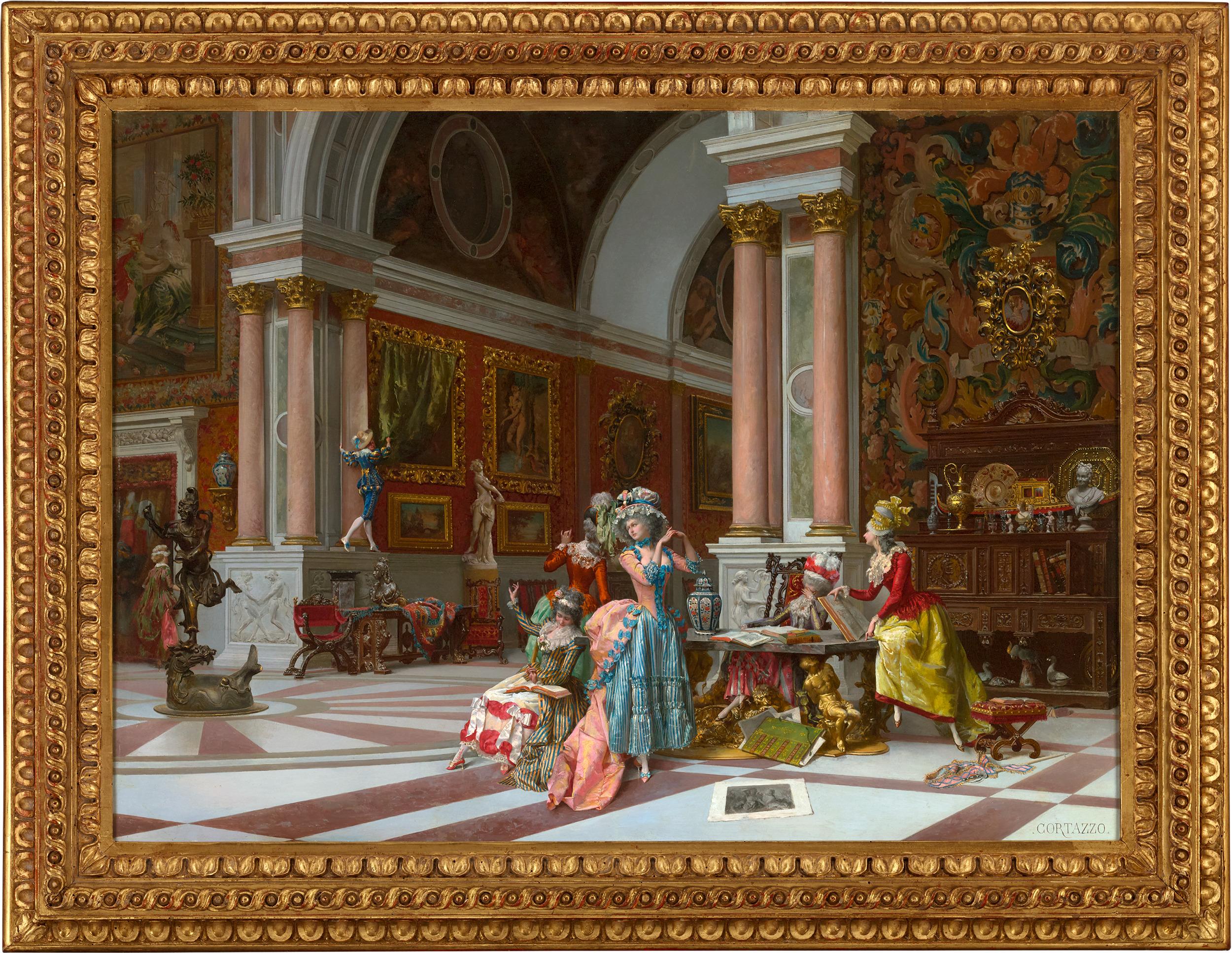 The Unveiling of the Masterpiece by Oreste Cortazzo For Sale 1