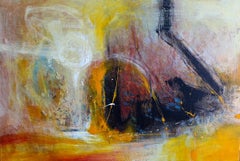 Peinture de paysage moutarde - Acrylique sur toile par Oreydis