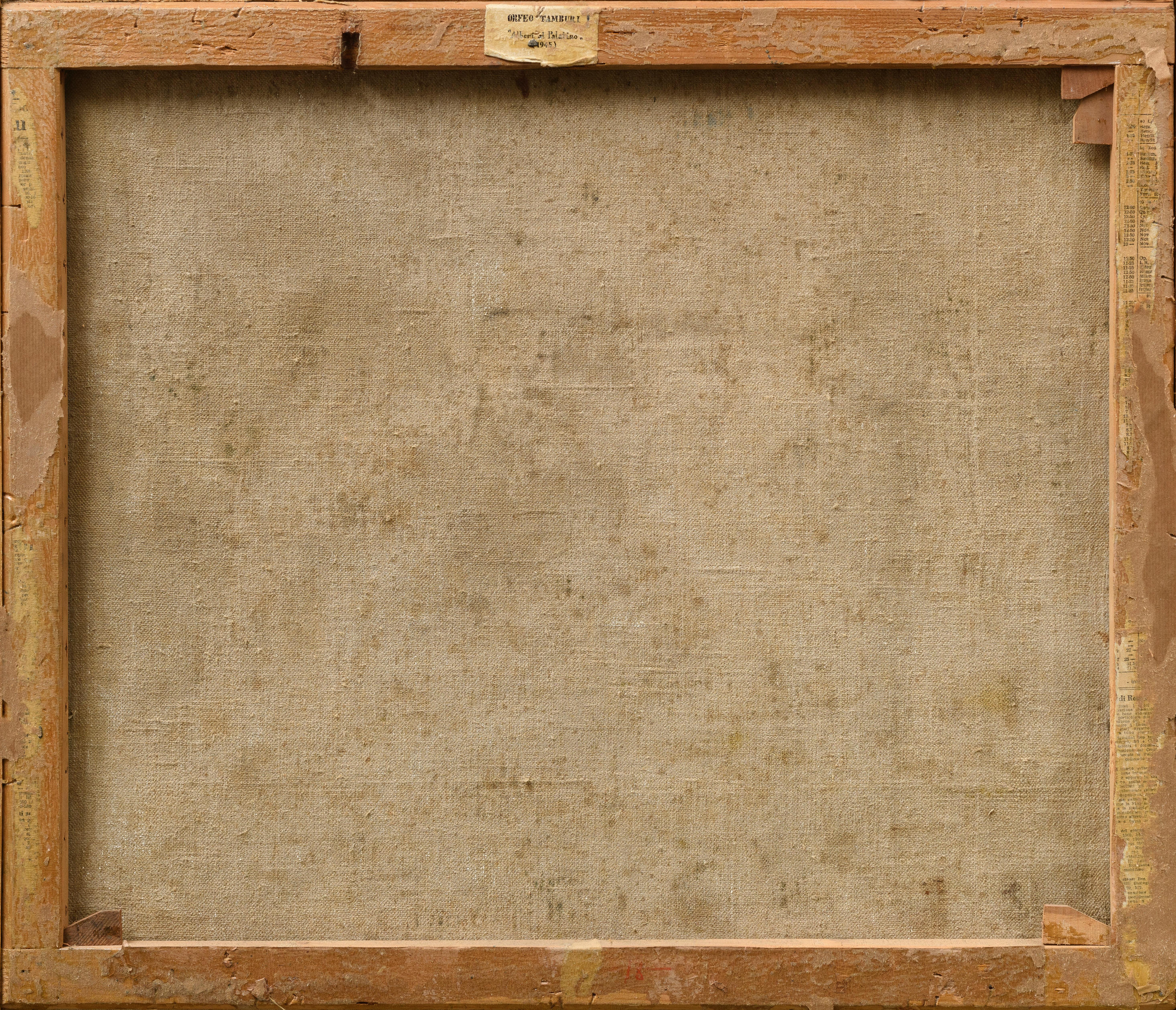 Il Palatino, Roma - Painting di Orfeo Tamburi