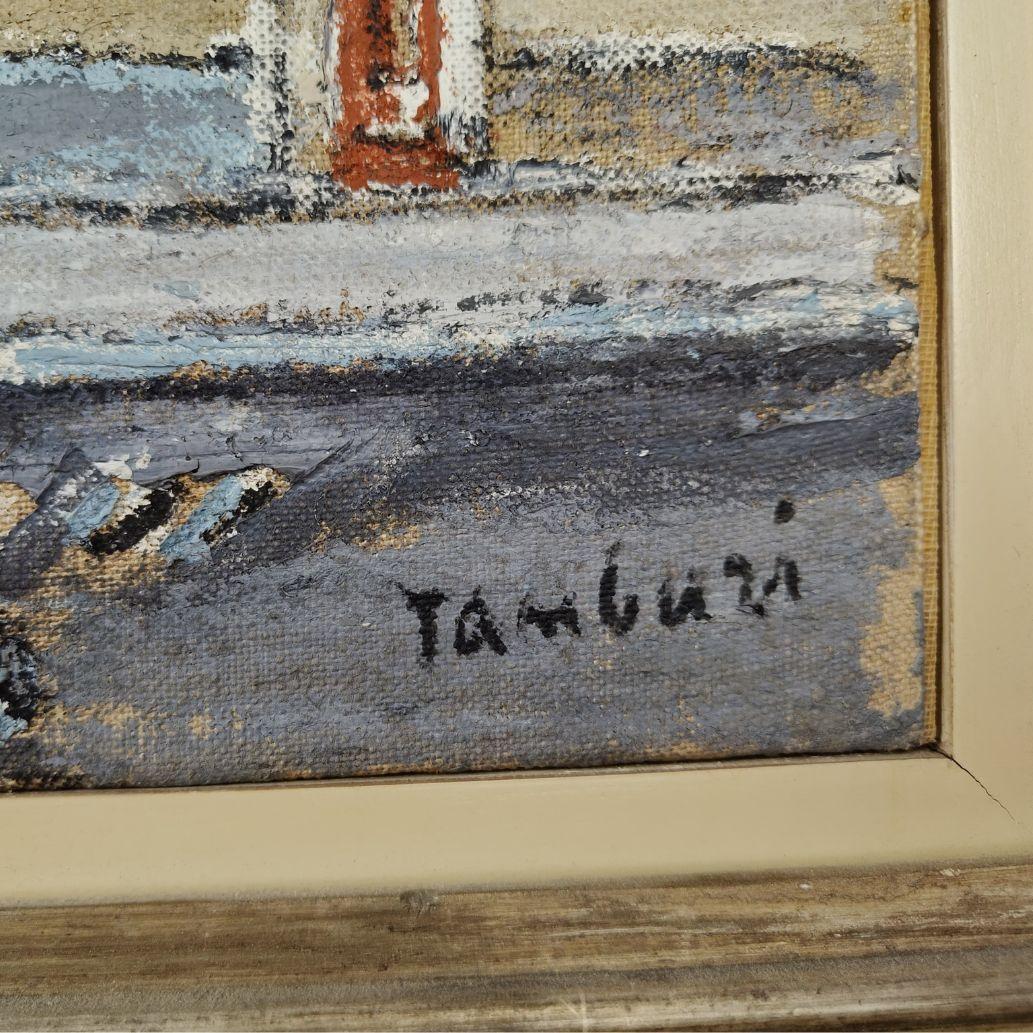 Öl auf Leinwand und Aquarell, Orfeo Tamburi 