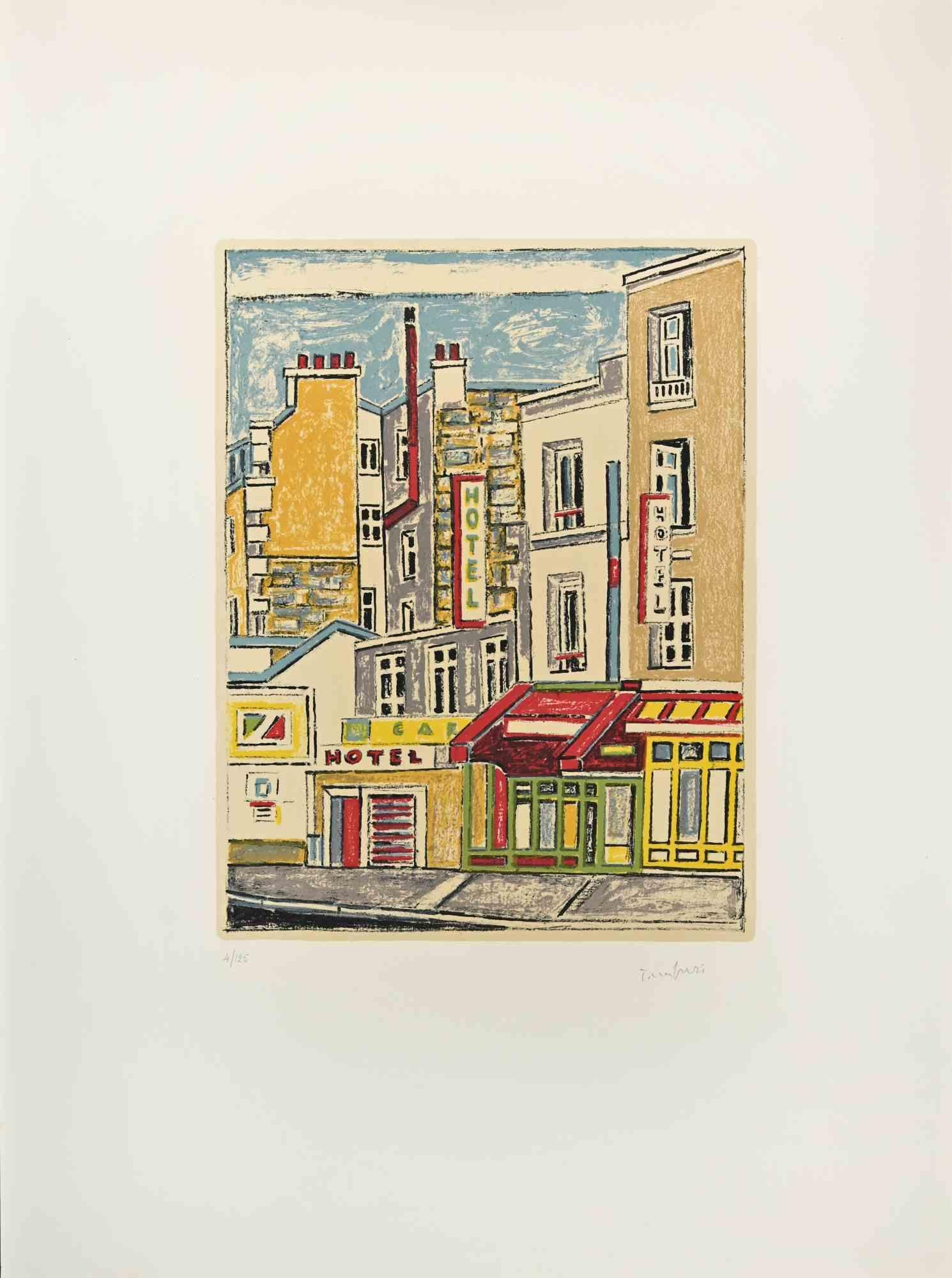 Paris, Houses and Walls is a Modern artwork realized by Orfeo Tamburi  (Jesi, 1910 – Paris,1994) in the 1970s. 

Colored Lithograph. 

Hand-signed.

Numbered on the lower, Edition, 125 prints.

Good conditions. 

Orfeo Tamburi (Jesi,