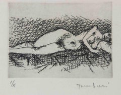 Settembre, una Donna - Aguafuerte de Orfeo Tamburi - 1971