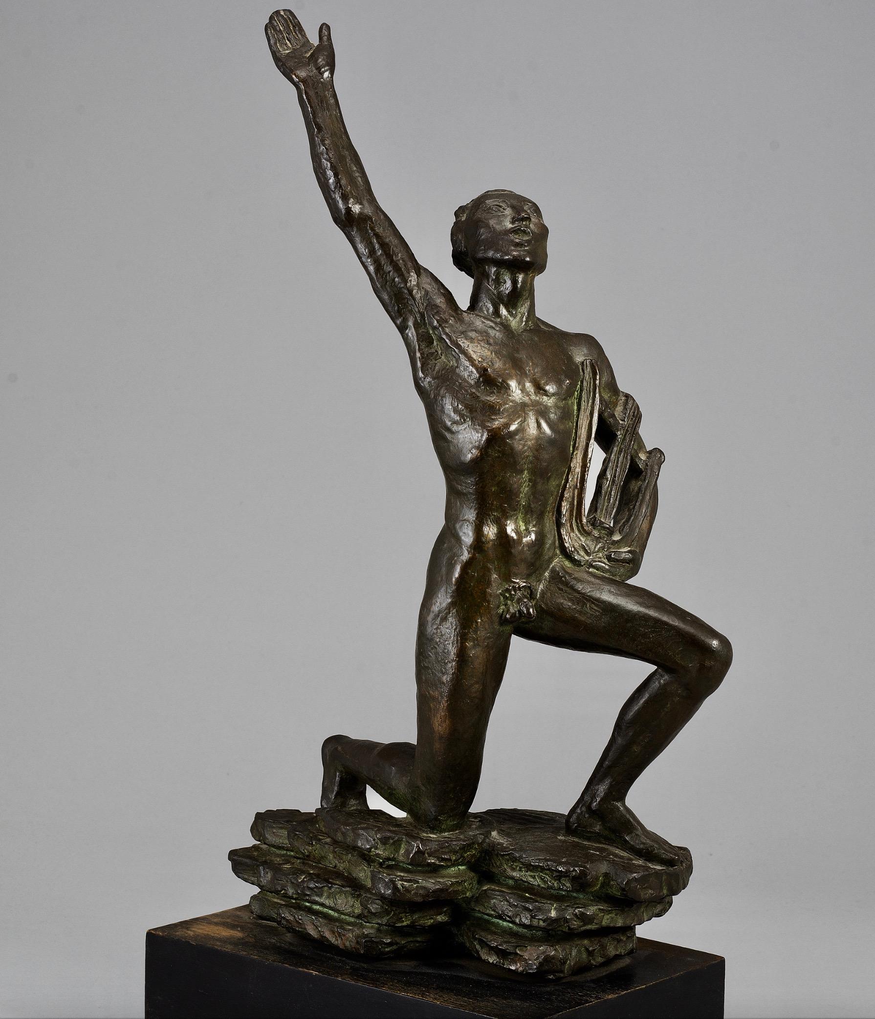 20th Century Orfeus, Sculpture by David Wretling