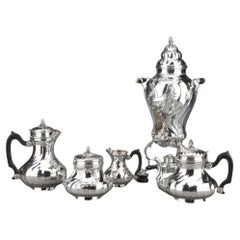 Orfèvre Boin Taburet - Tee / Kaffee 4 Pieces In Sterling Silver Plus Samovar In 