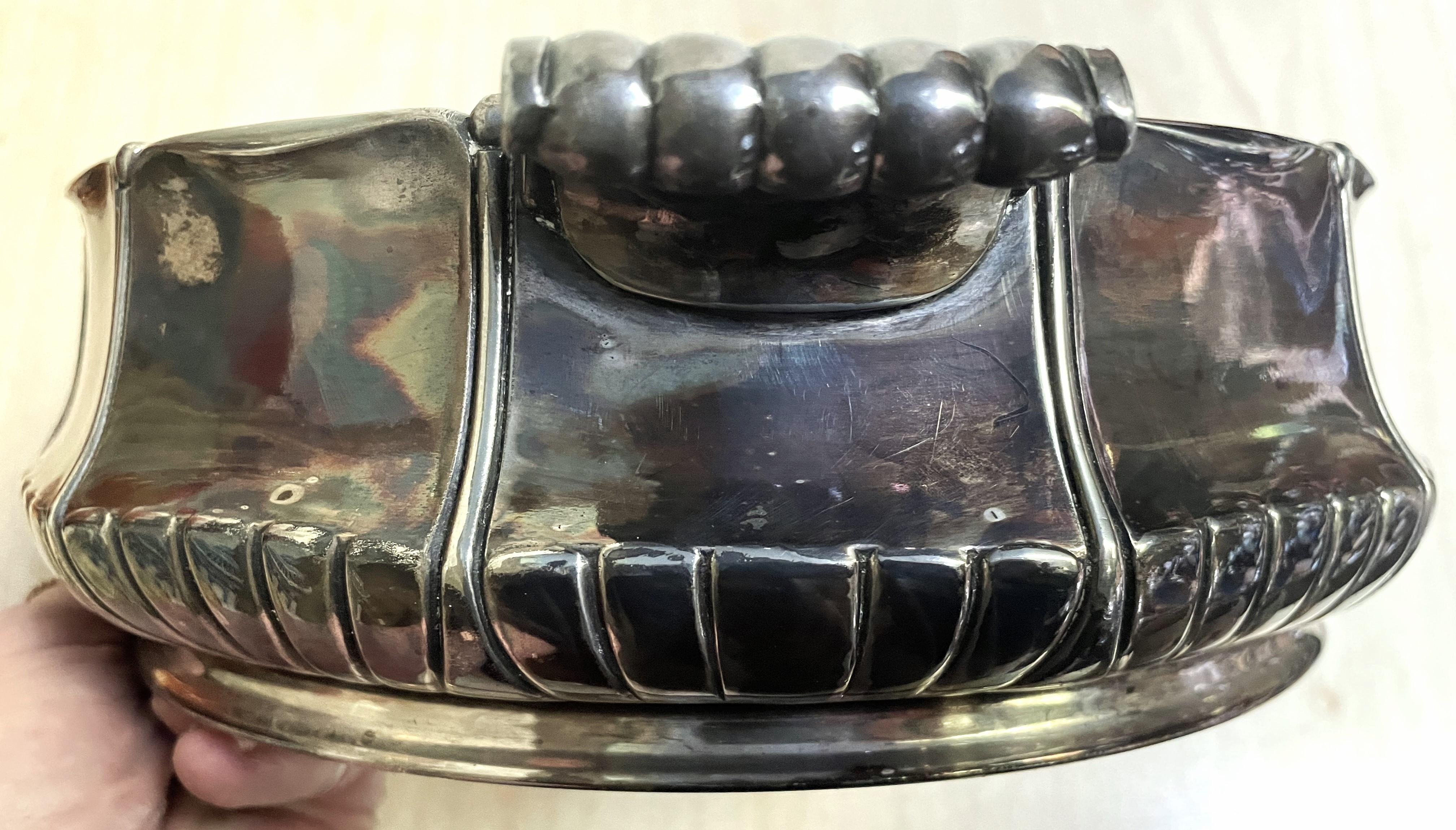 Orfèvrerie Gallia Art Nouveau Christofle Silverplate Lg Serving/Display Bowl in vendita 7