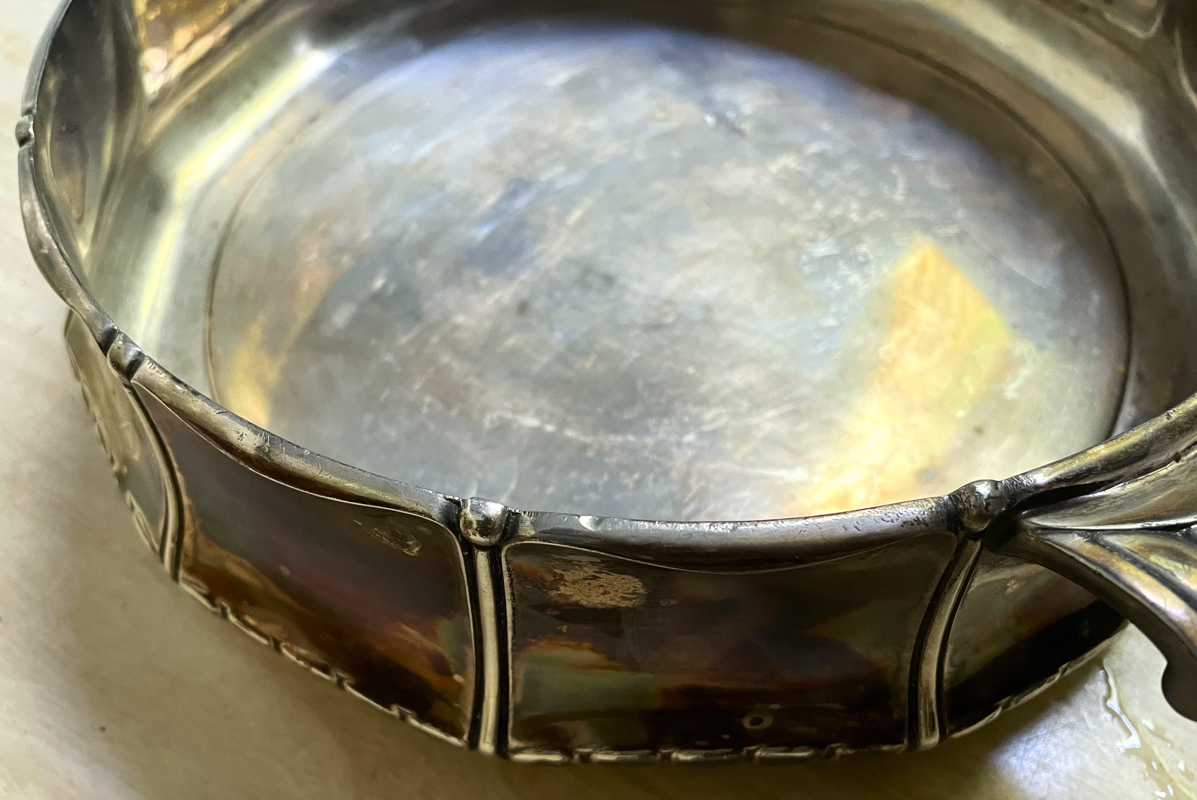 Orfèvrerie Gallia Art Nouveau Christofle Silverplate Lg Serving/Display Bowl in vendita 9