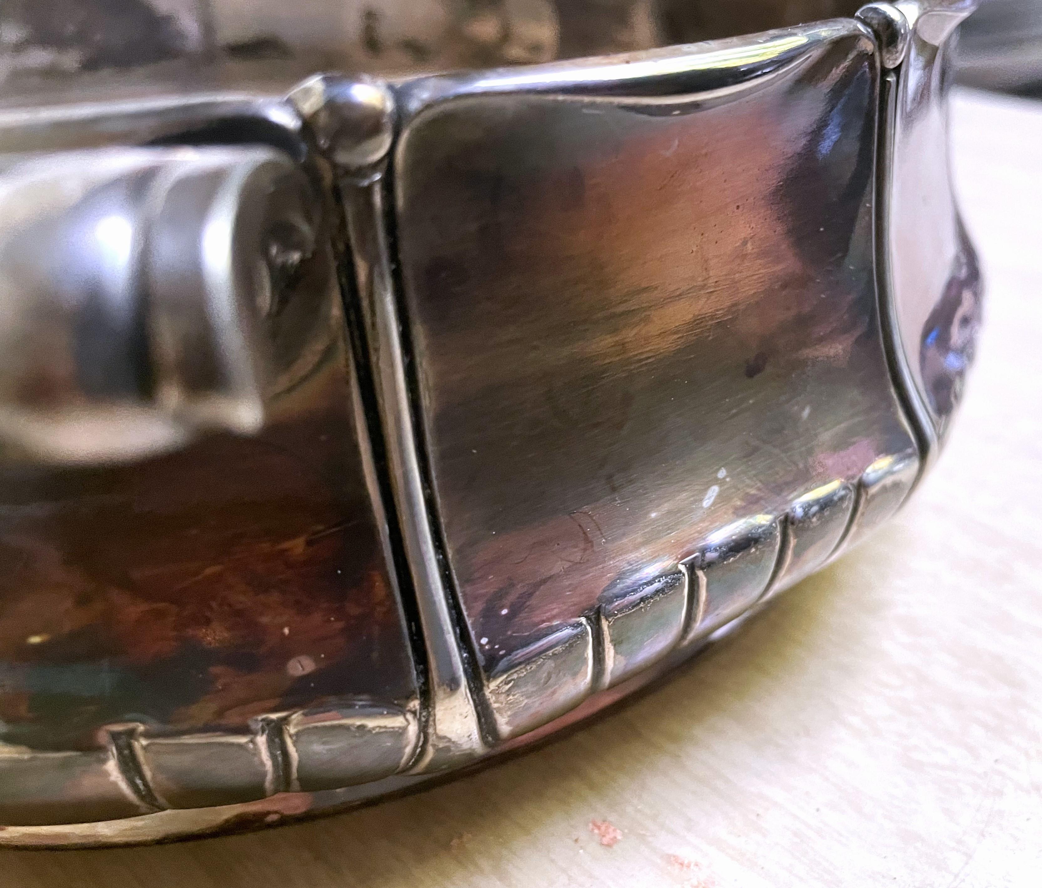 Orfèvrerie Gallia Art Nouveau Christofle Silverplate Lg Serving/Display Bowl in vendita 11