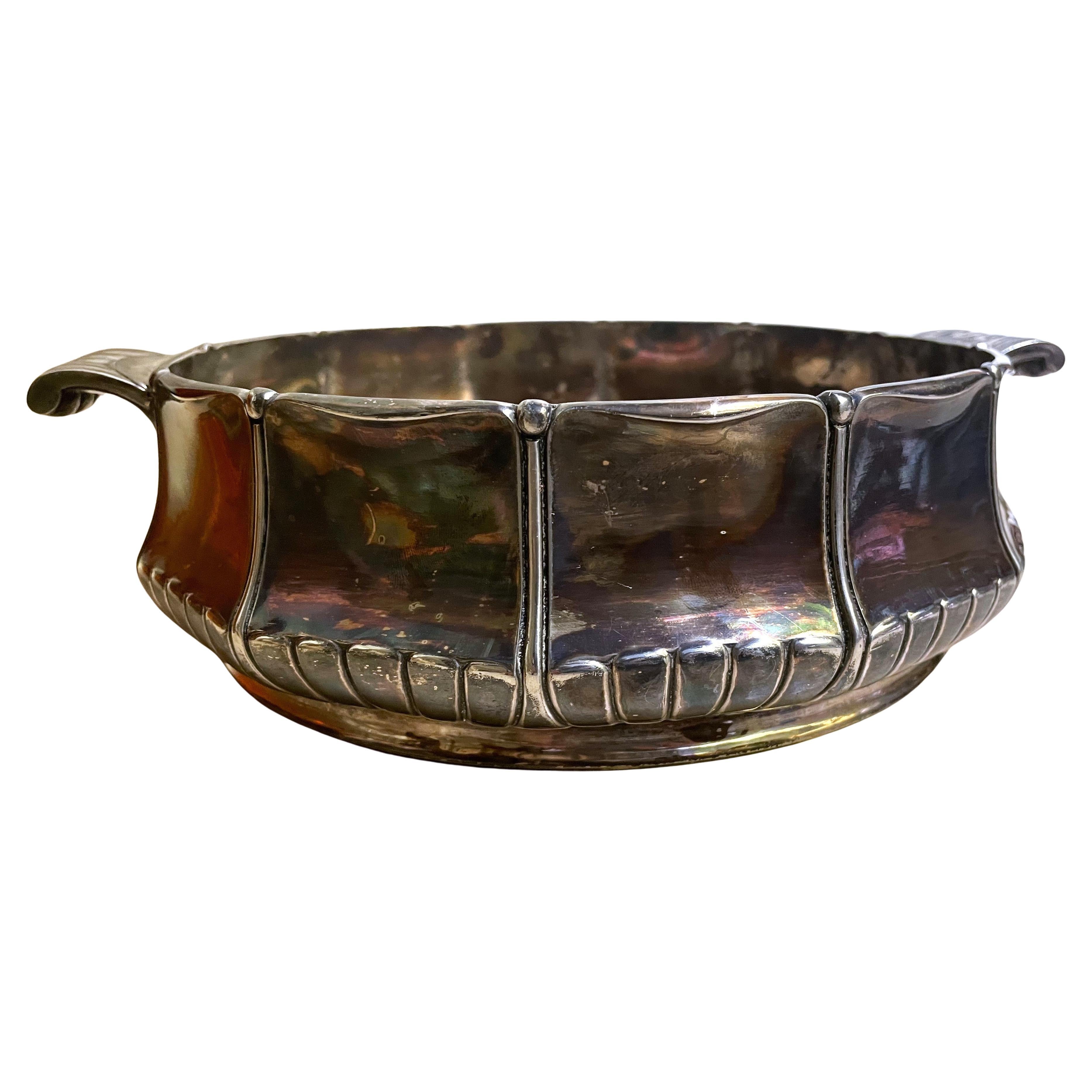 Orfèvrerie Gallia Art Nouveau Christofle Silverplate Lg Serving/Display Bowl