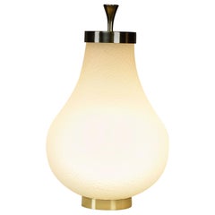 Org-t1 Glass and Brass Table Lamp, Flow 2 Collection