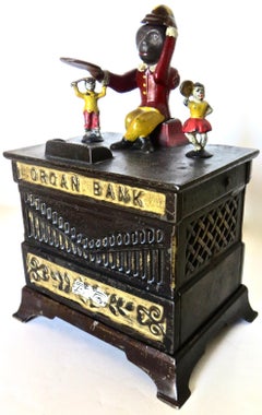 "Organ Bank" with Boy and Girl, Circa 1882, American