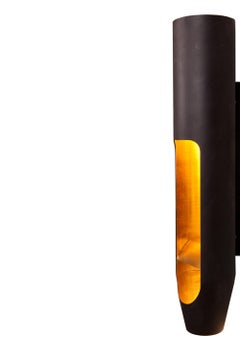 Canna d'organo, apparecchio a parete in ottone annerito