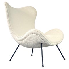 Organic 1950s Madame Lounge Chair in Boucle Designed by Fritz Neth, 1955