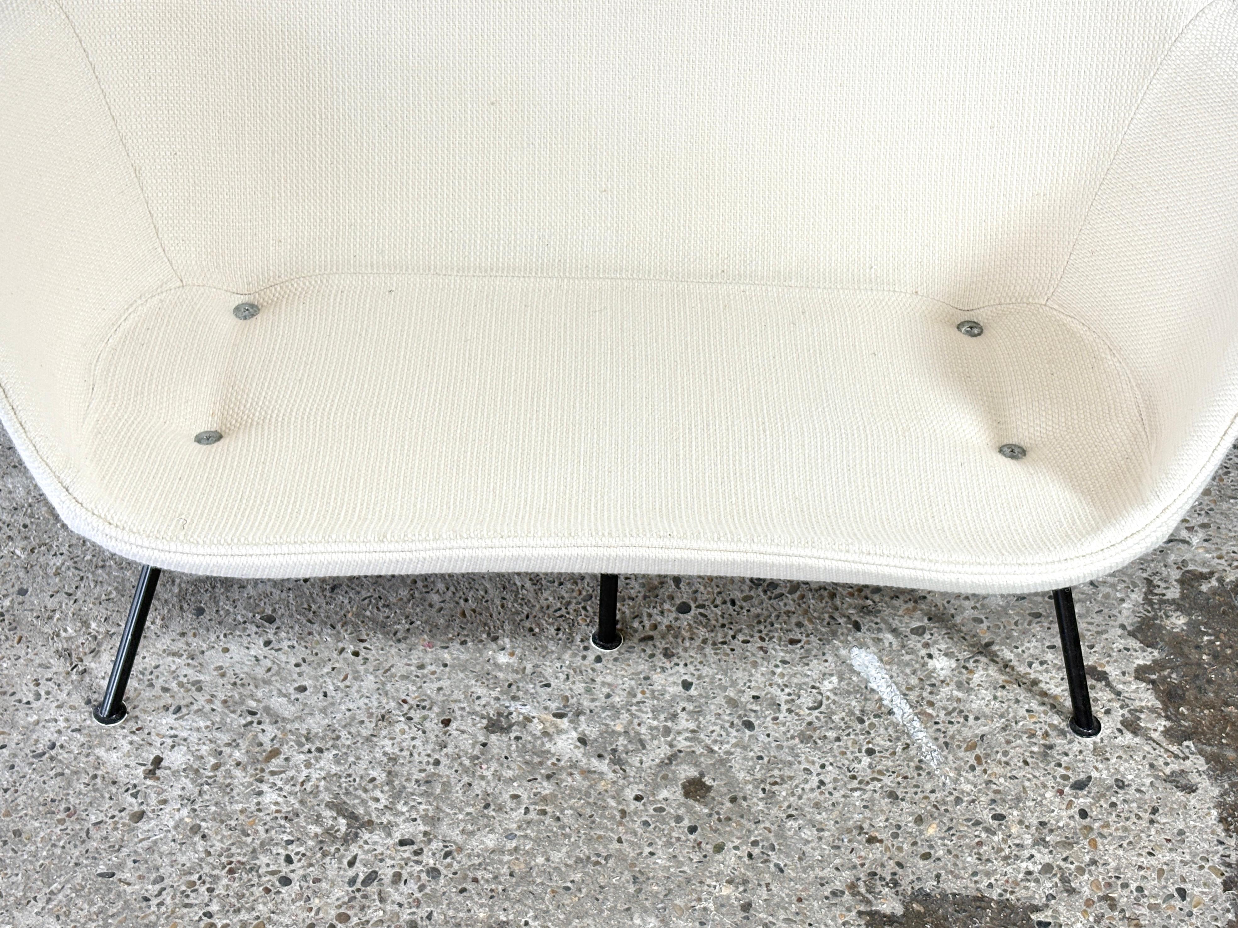 Organic 2-seater sofa designed by Hans Bellmann for Straessle & Soehne 1950ies For Sale 8