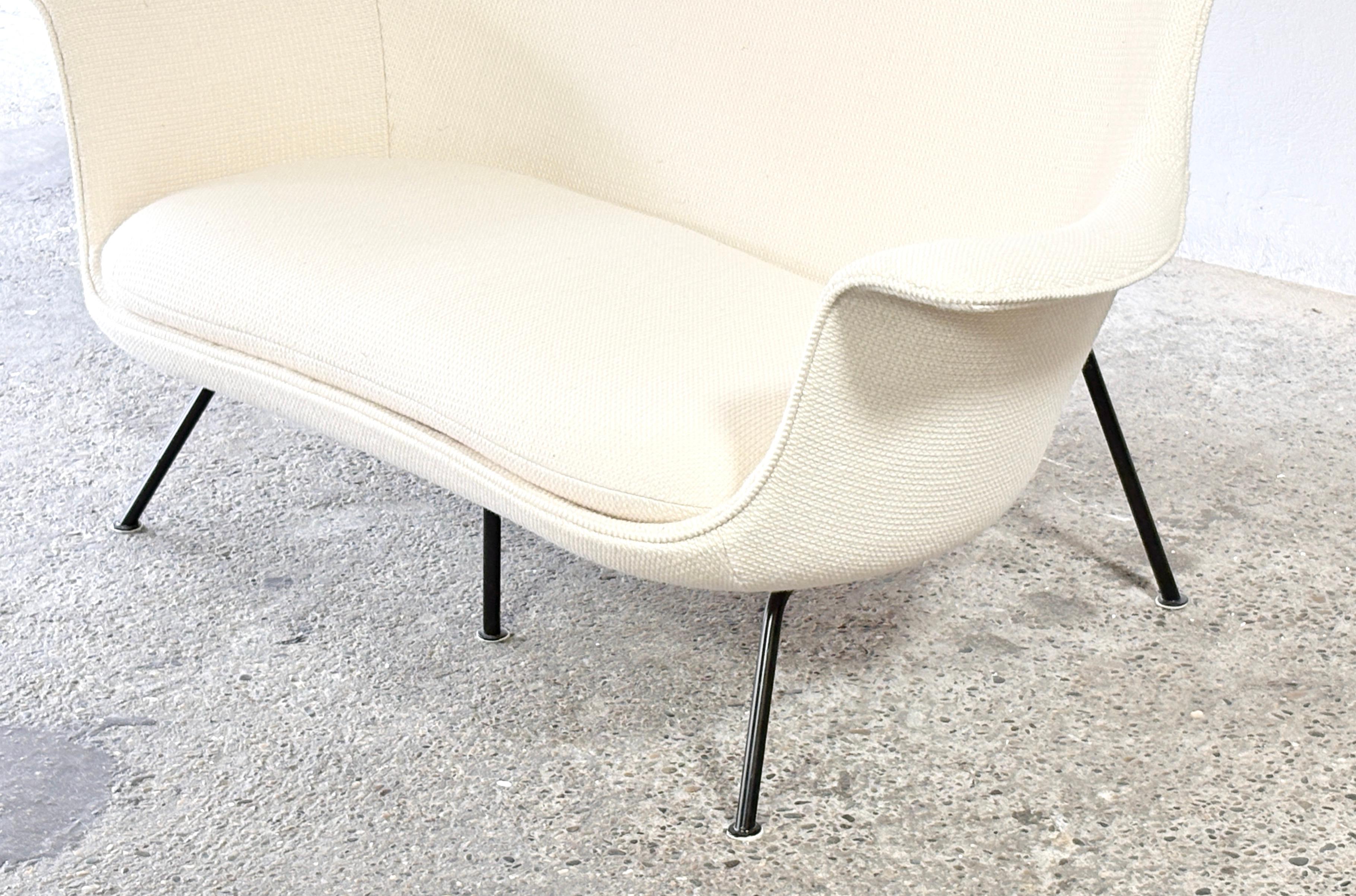 Organic 2-seater sofa designed by Hans Bellmann for Straessle & Soehne 1950ies For Sale 1