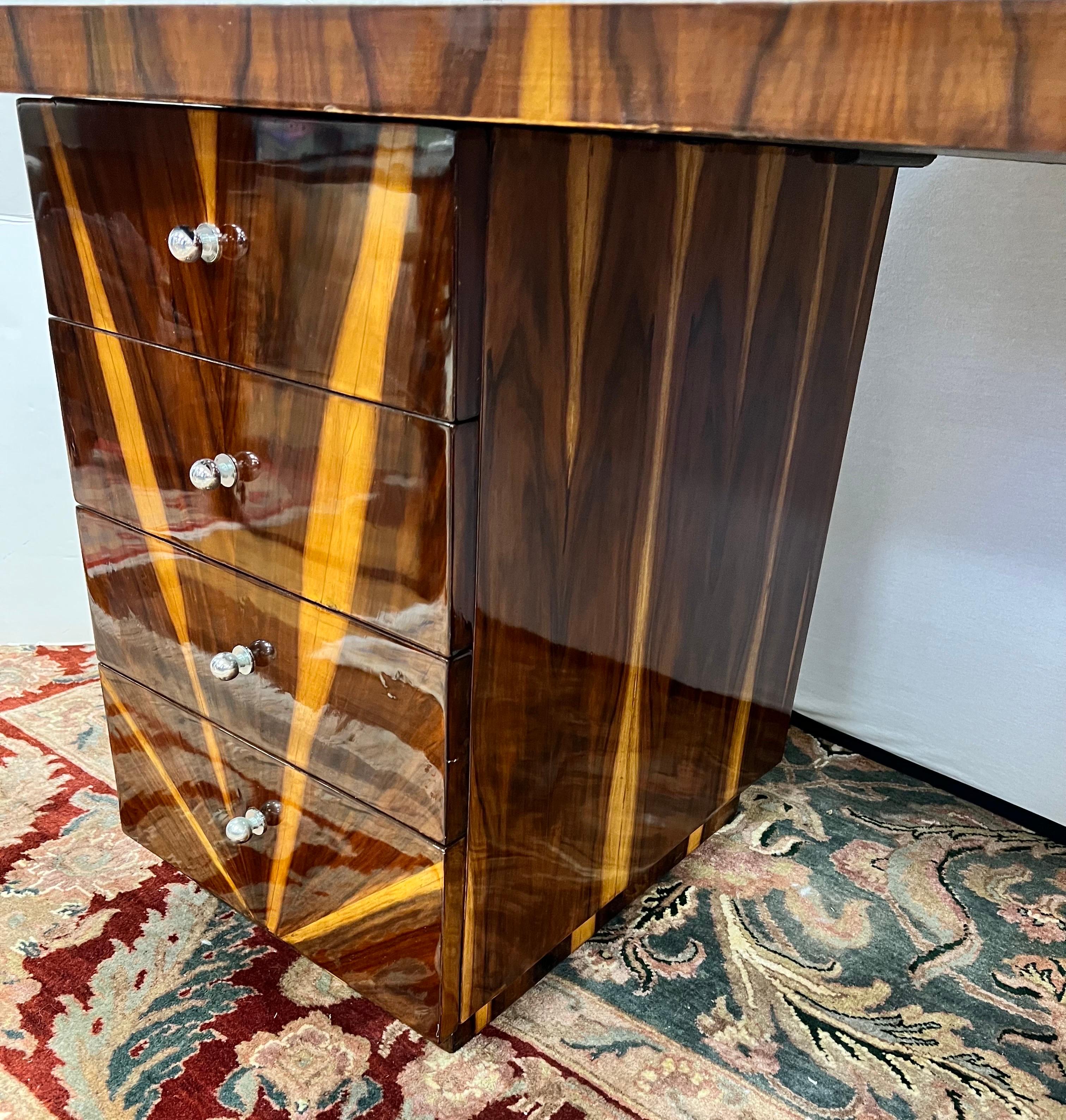 Organic 20th Century Art Deco Desk Writing Table In Good Condition In West Hartford, CT