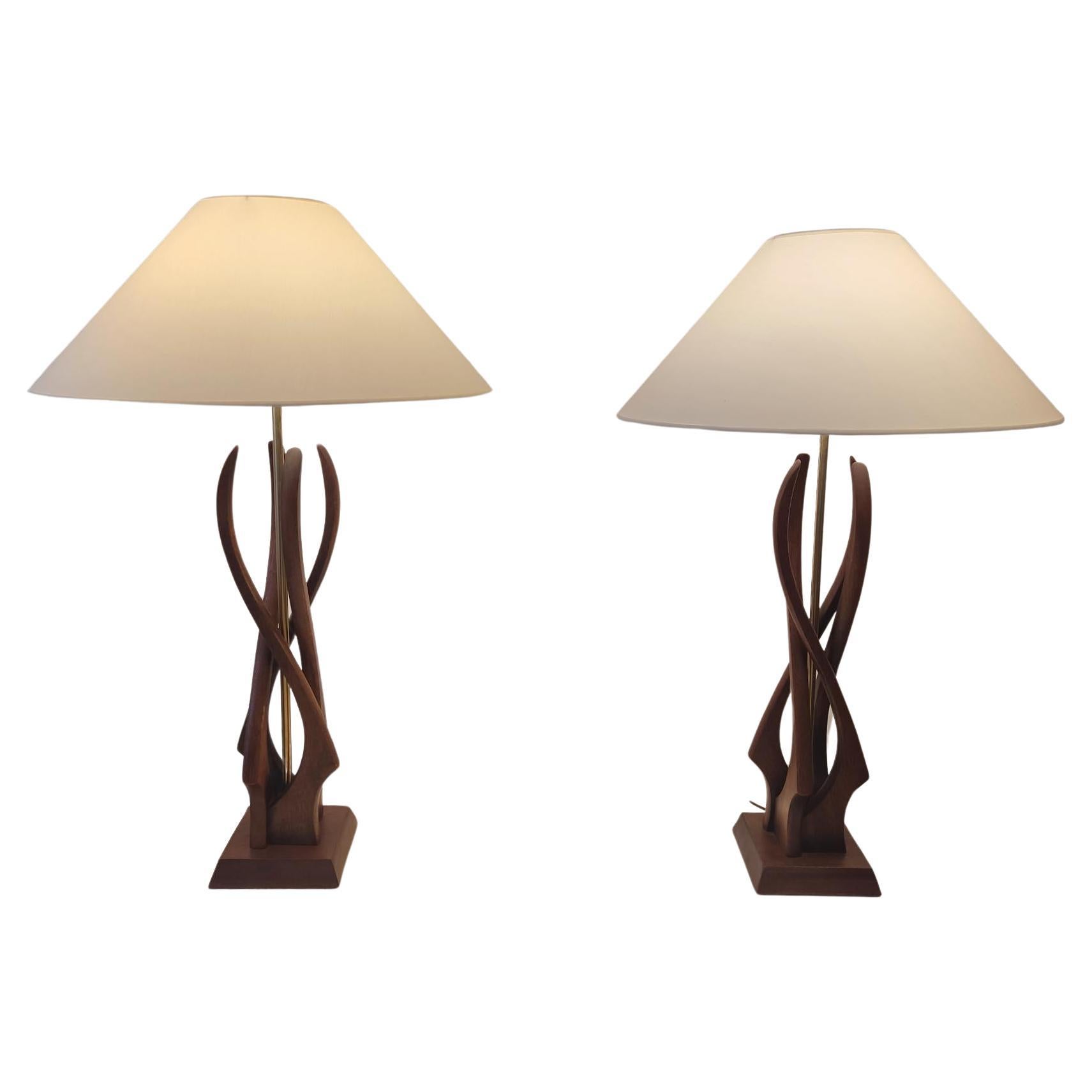 Organic american lamps - 1960s For Sale