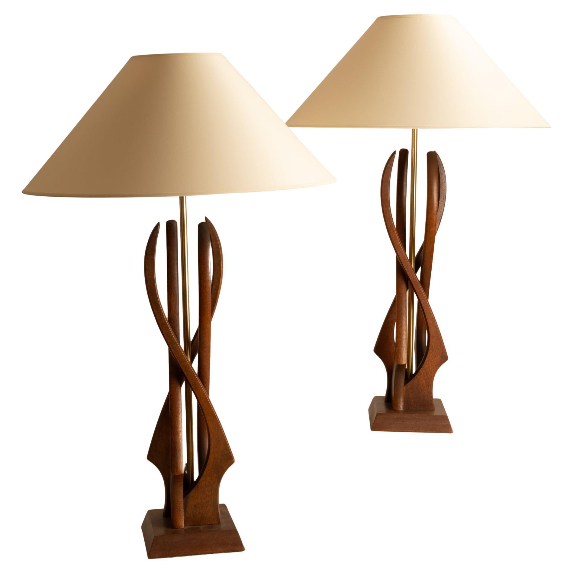 Organic american lamps - 1960s For Sale