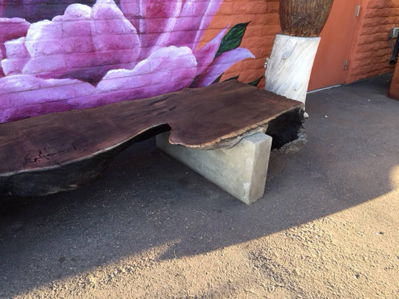 American Organic and Concrete Bench For Sale