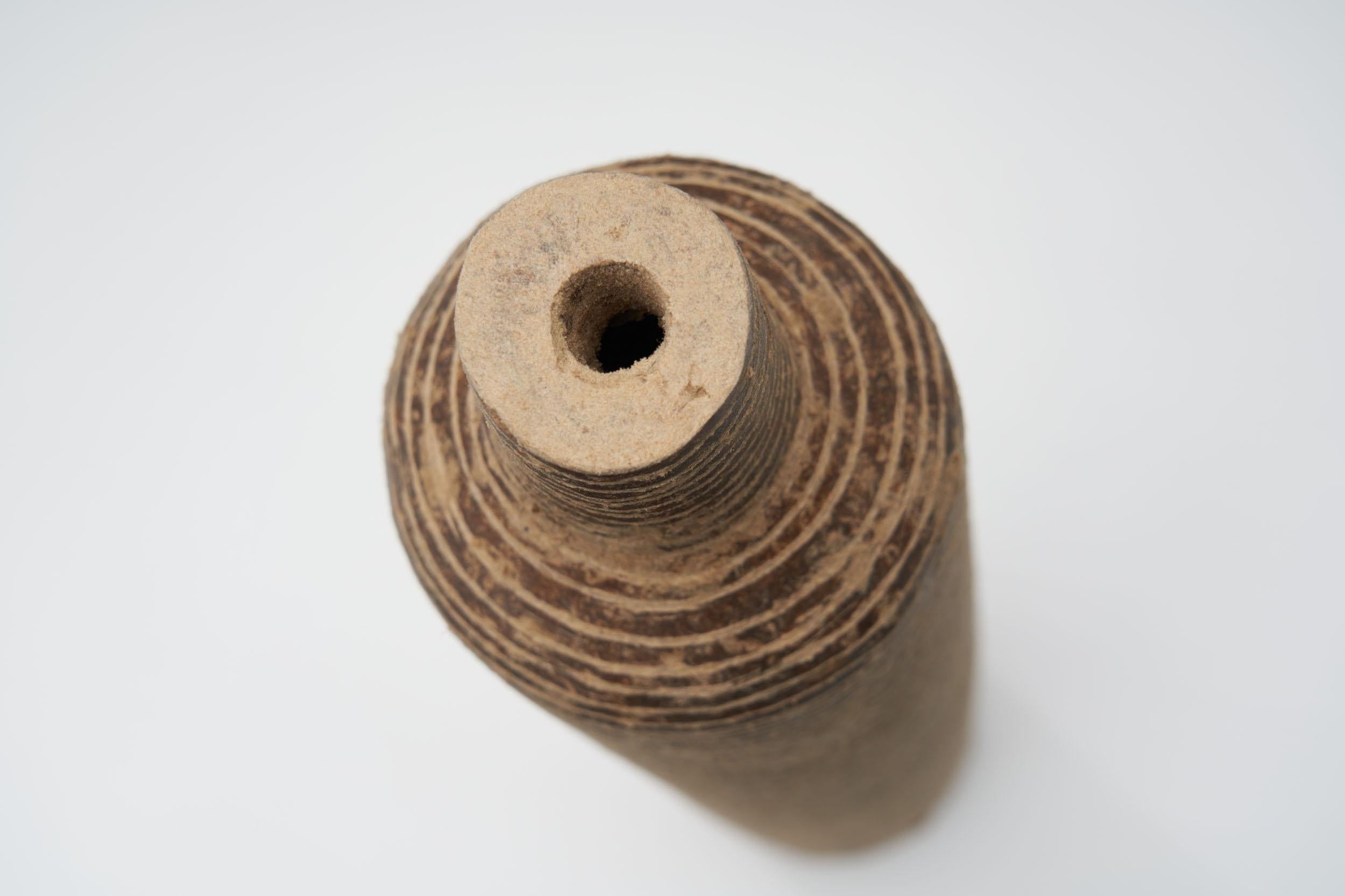 Vaso organico Anfora del designer brasiliano Domingos Tótora, piccolo a coste in vendita 1