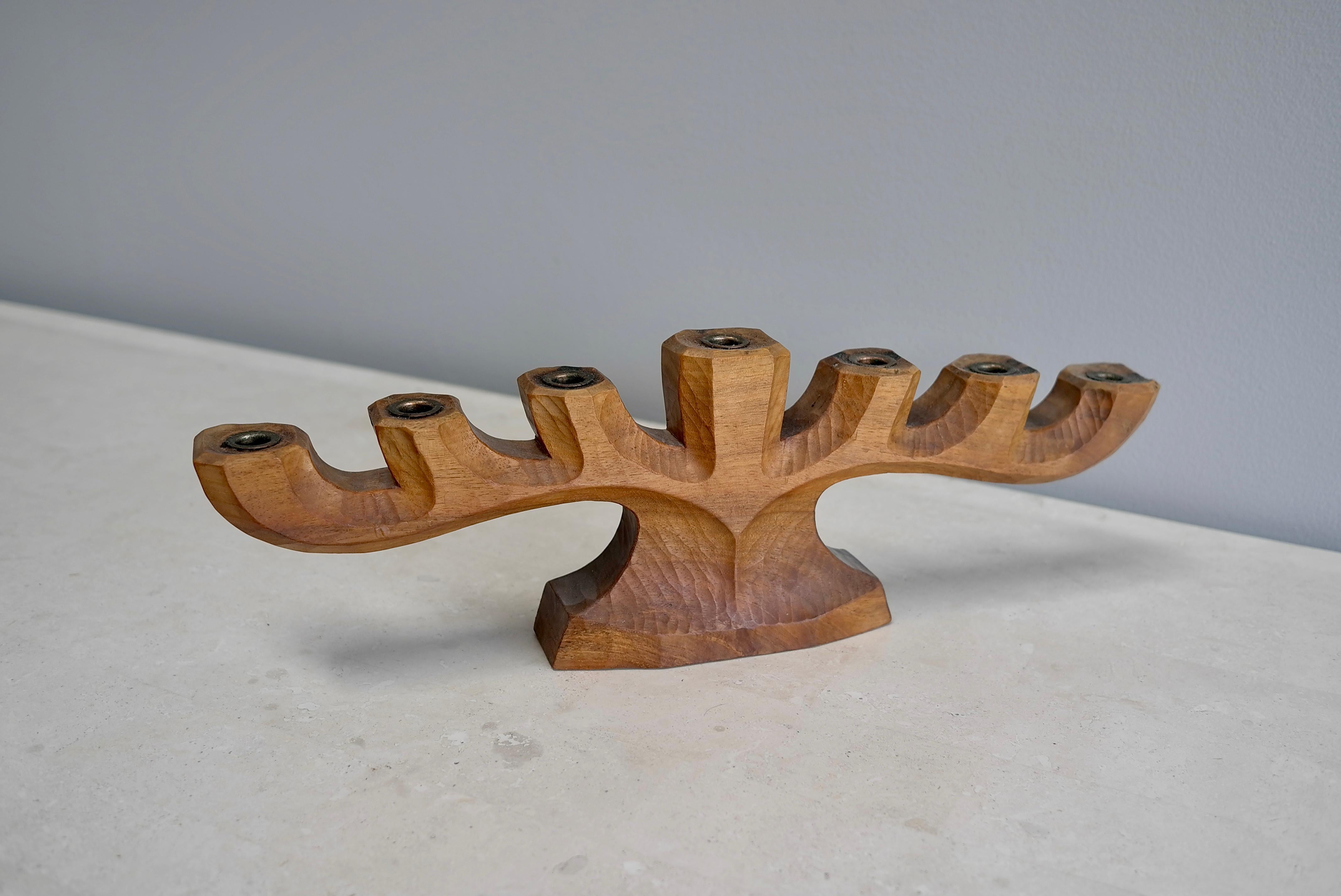 Swiss Organic Anthroposophical Dornach Candlestick Rudolf Steiner attr, circa 1935 For Sale