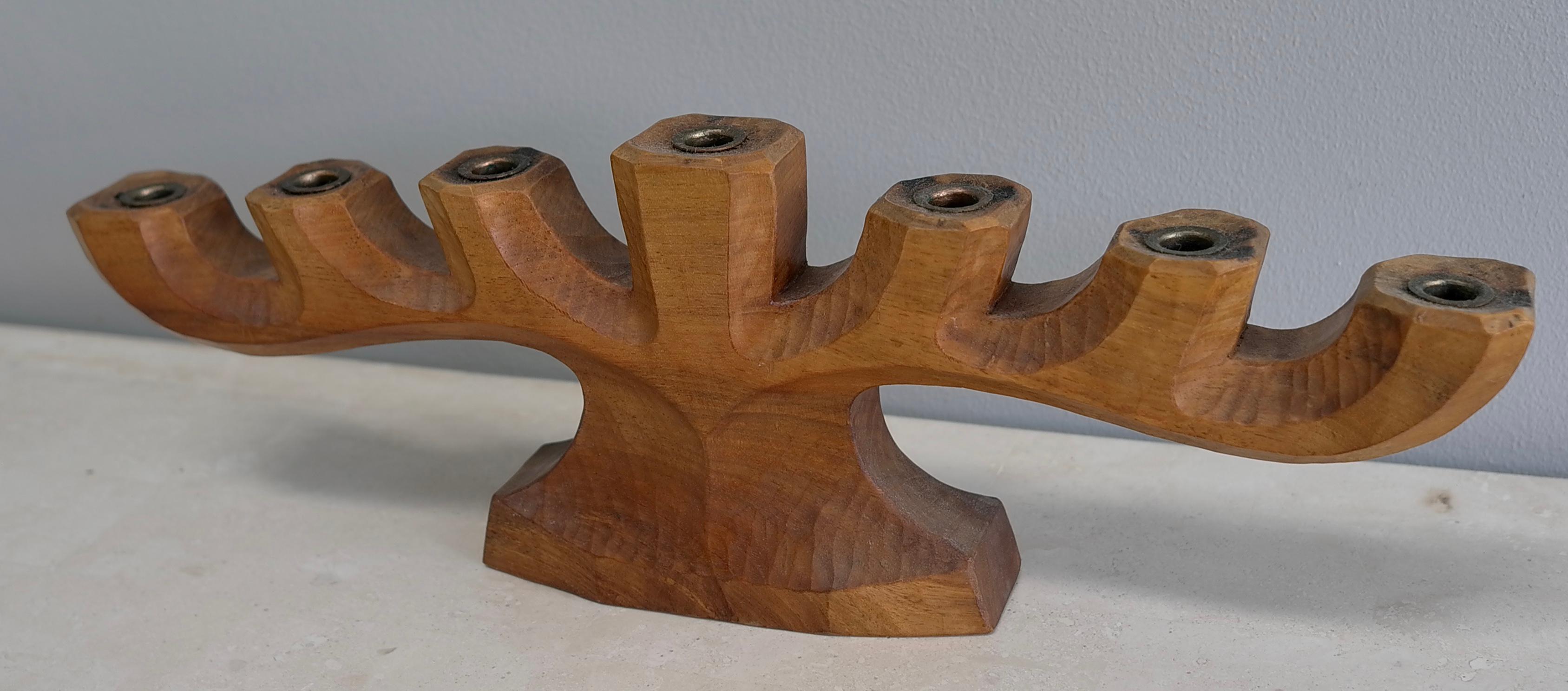 Organic Anthroposophical Dornach Candlestick Rudolf Steiner attr, circa 1935 In Good Condition For Sale In Den Haag, NL