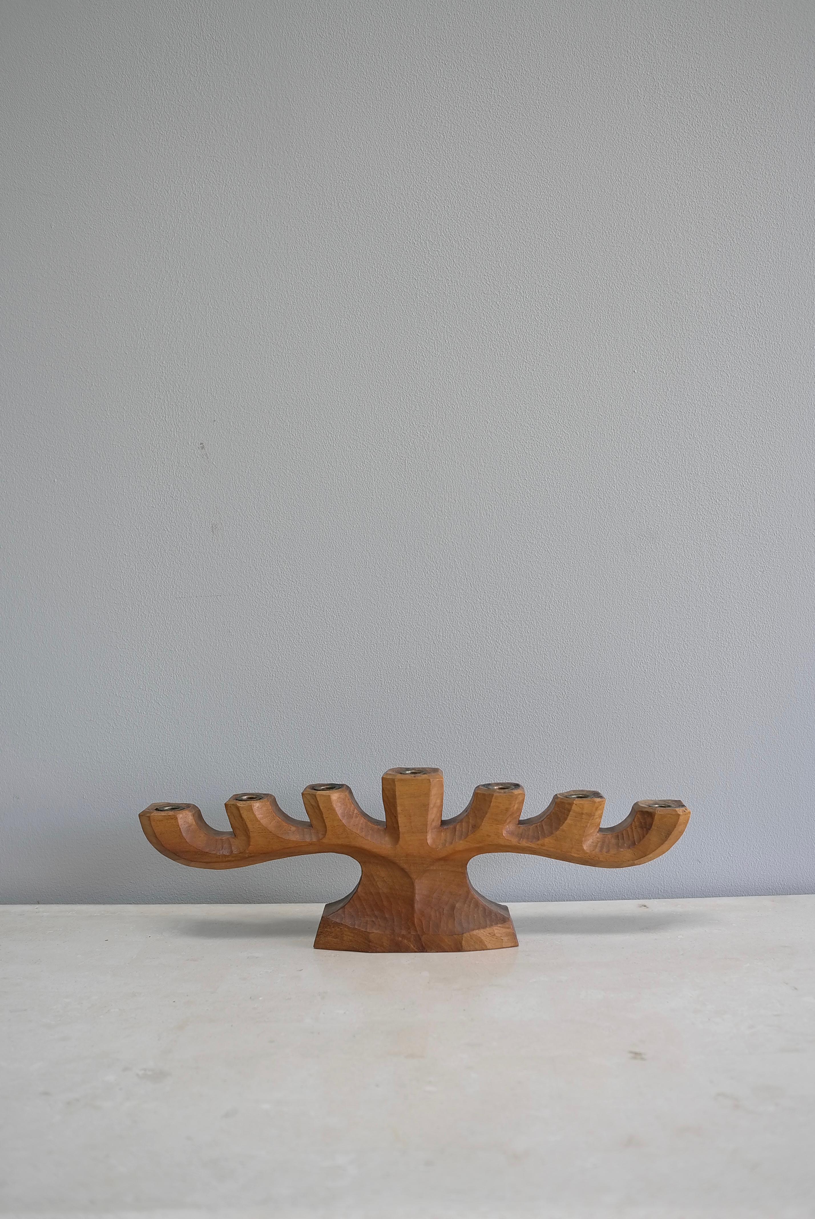 Mid-20th Century Organic Anthroposophical Dornach Candlestick Rudolf Steiner attr, circa 1935 For Sale