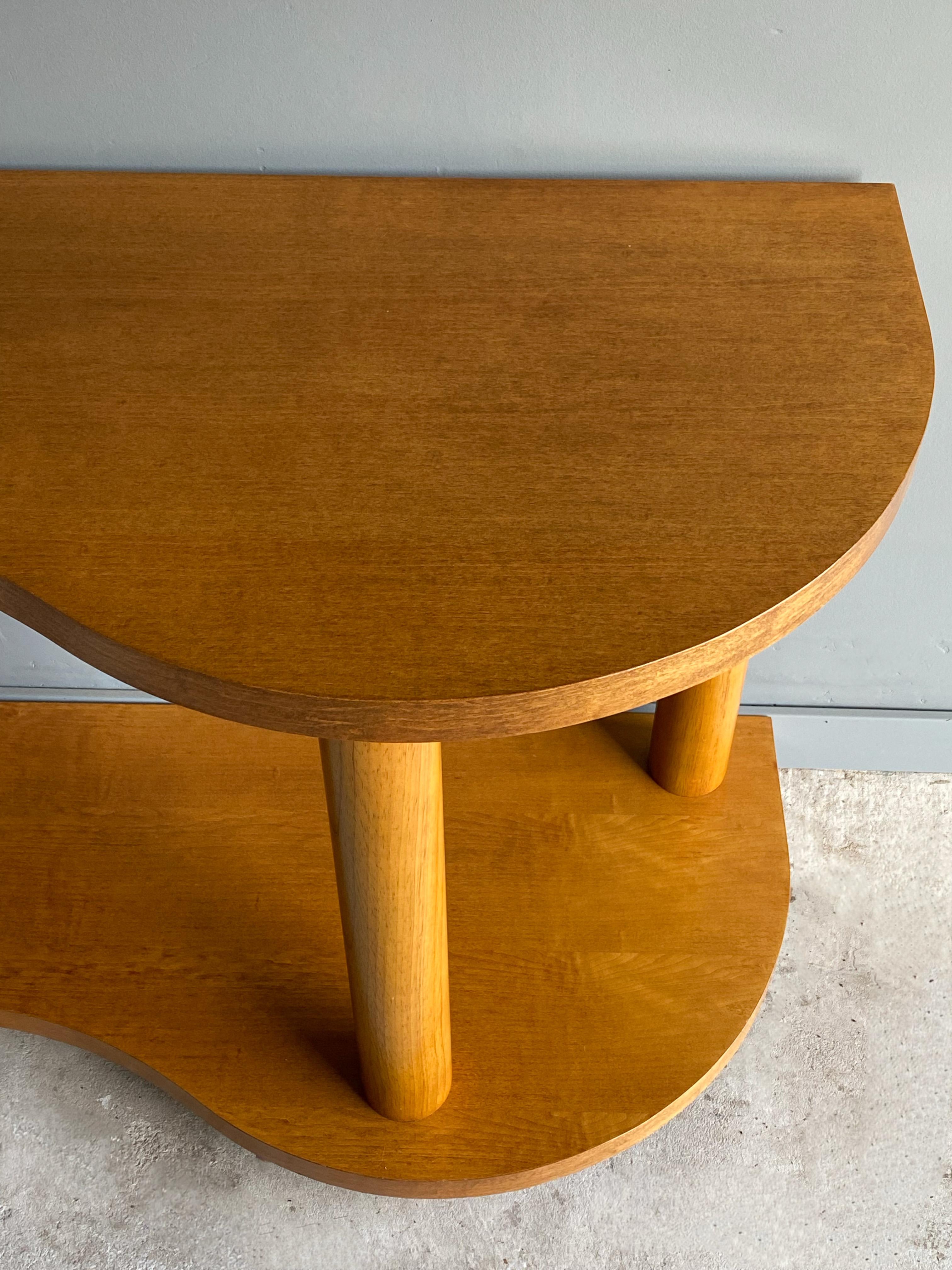 Wood Organic Architectural Mid Century Console