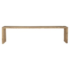 Organic Bleached Elm Waterfall Console Table