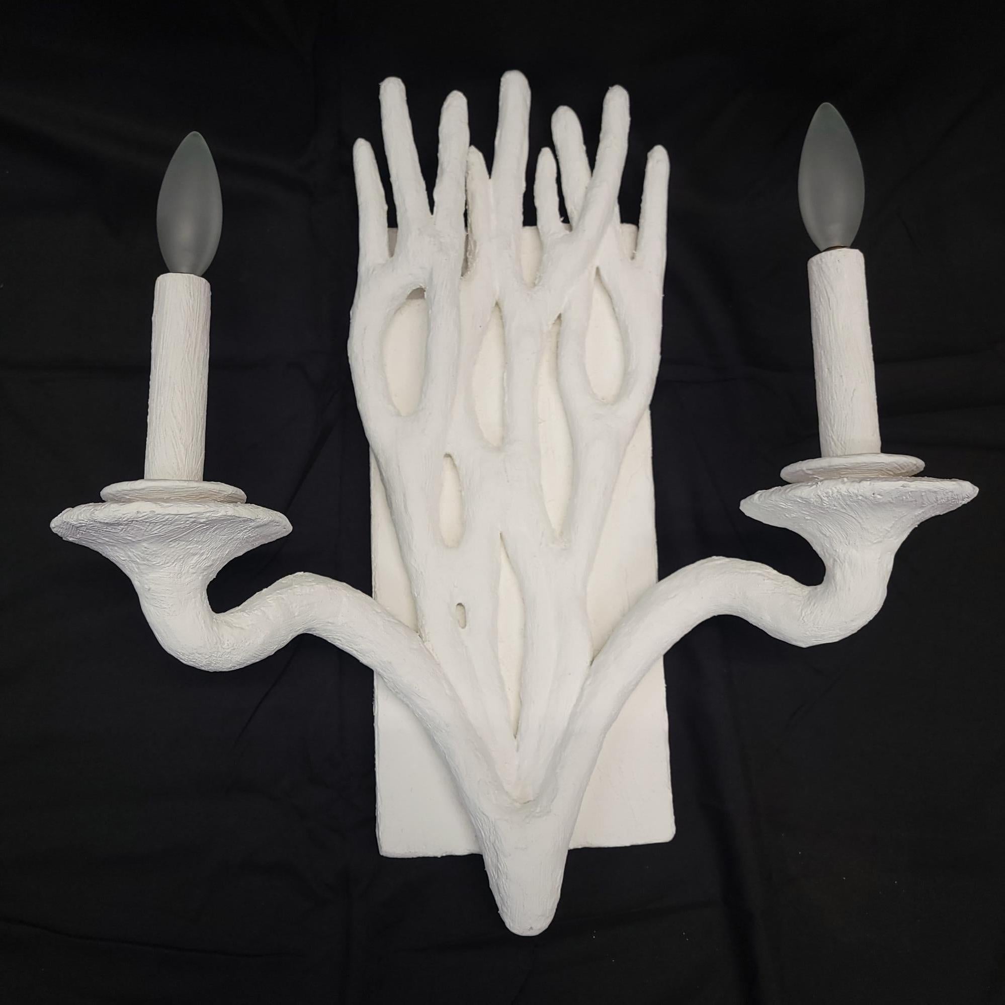 Organic Branch Design with Dual Candle Lights For Sale 3