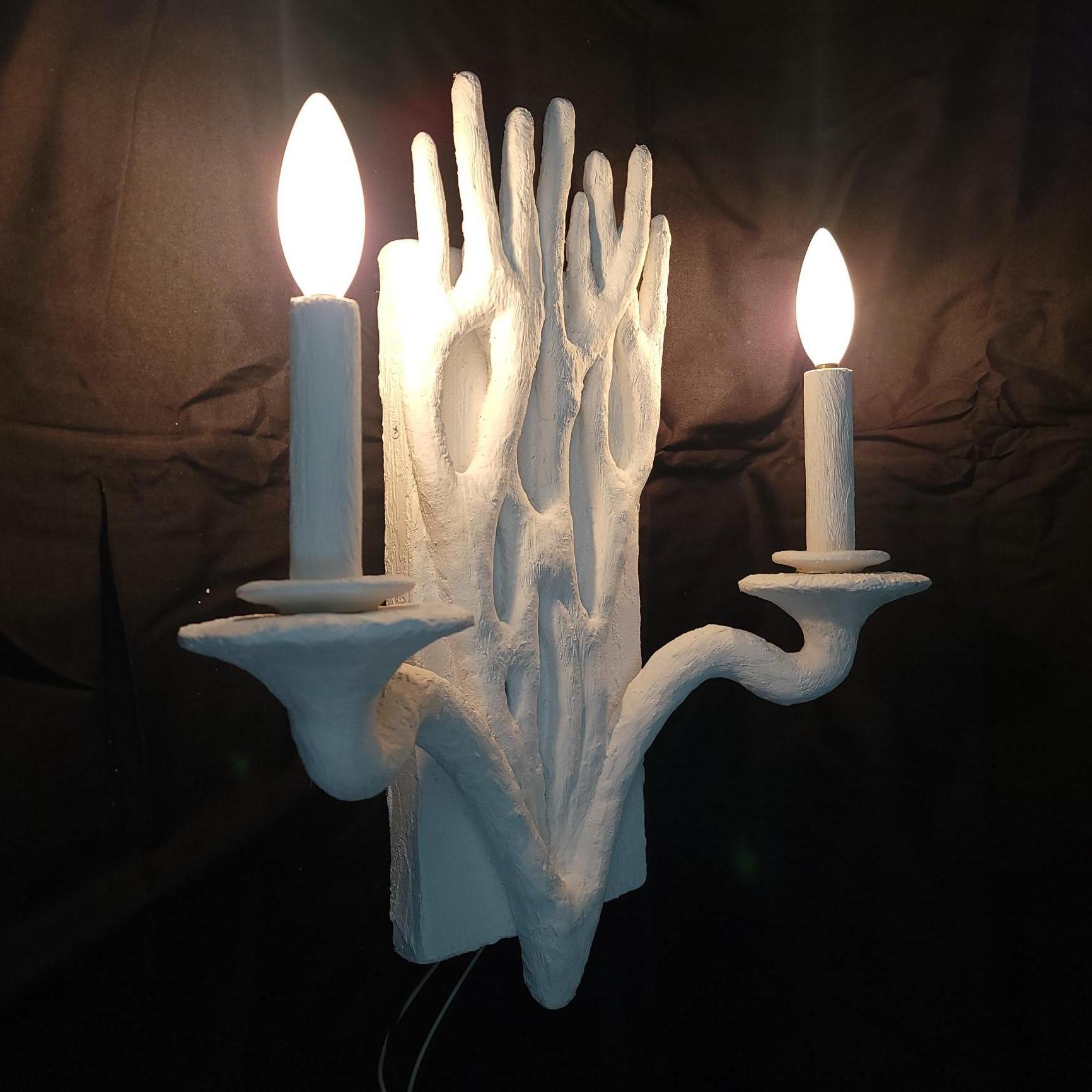 Organic Branch Design with Dual Candle Lights For Sale 8