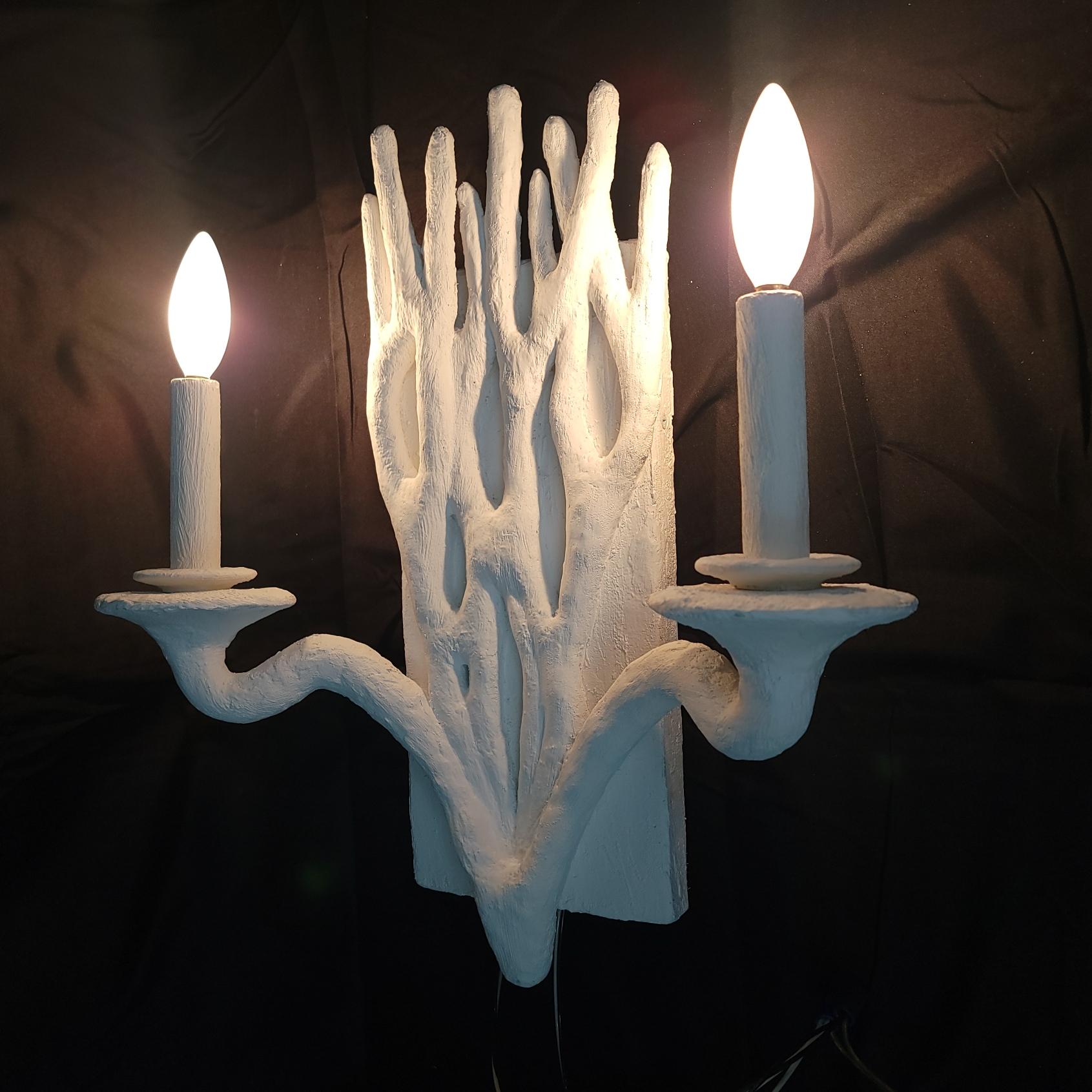 Organic Branch Design with Dual Candle Lights For Sale 10