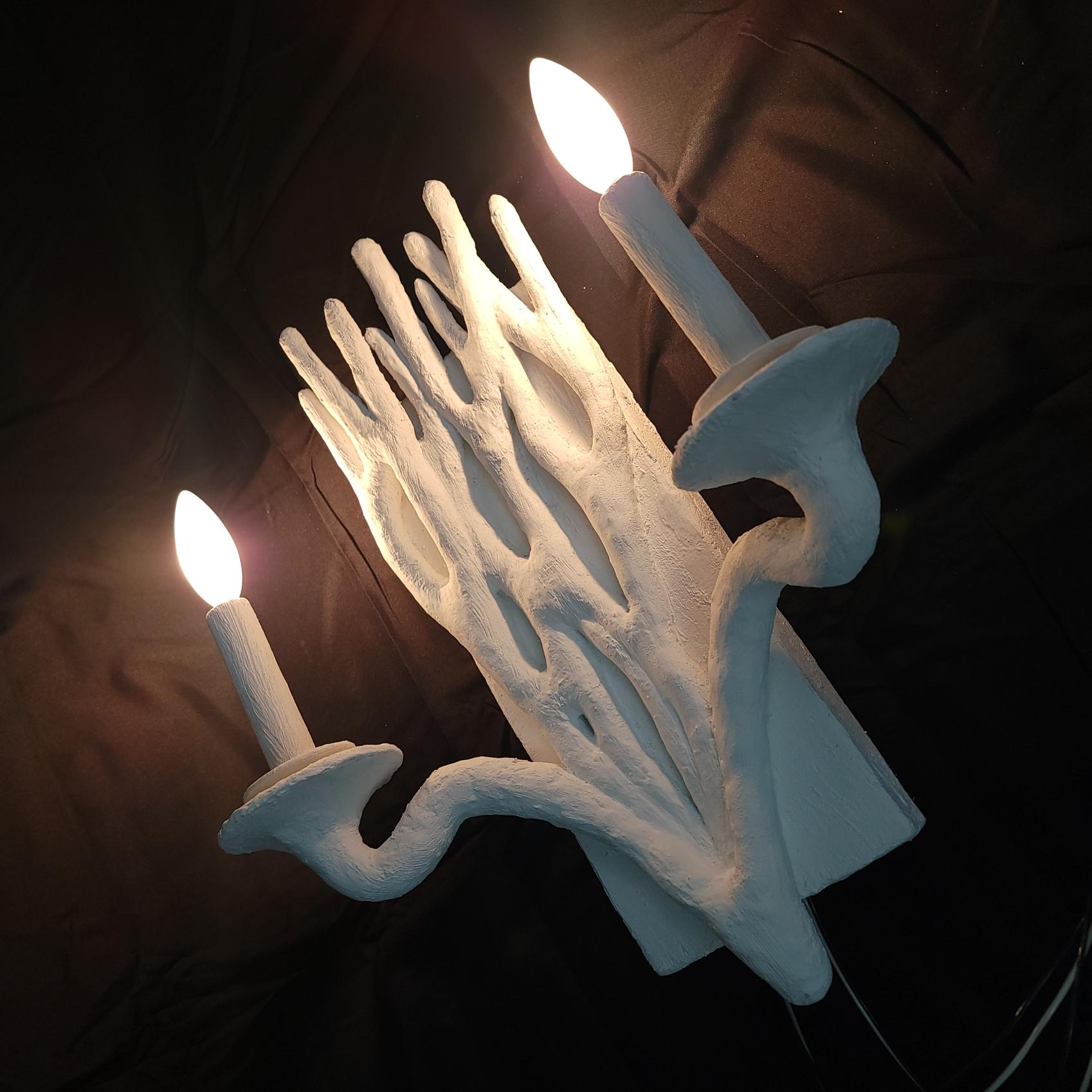 Organic Branch Design with Dual Candle Lights For Sale 11