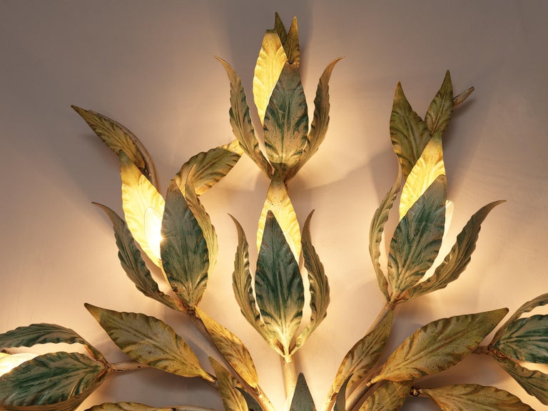 Organic Branched Wall Lamps in Painted Metal In Good Condition For Sale In Waalwijk, NL