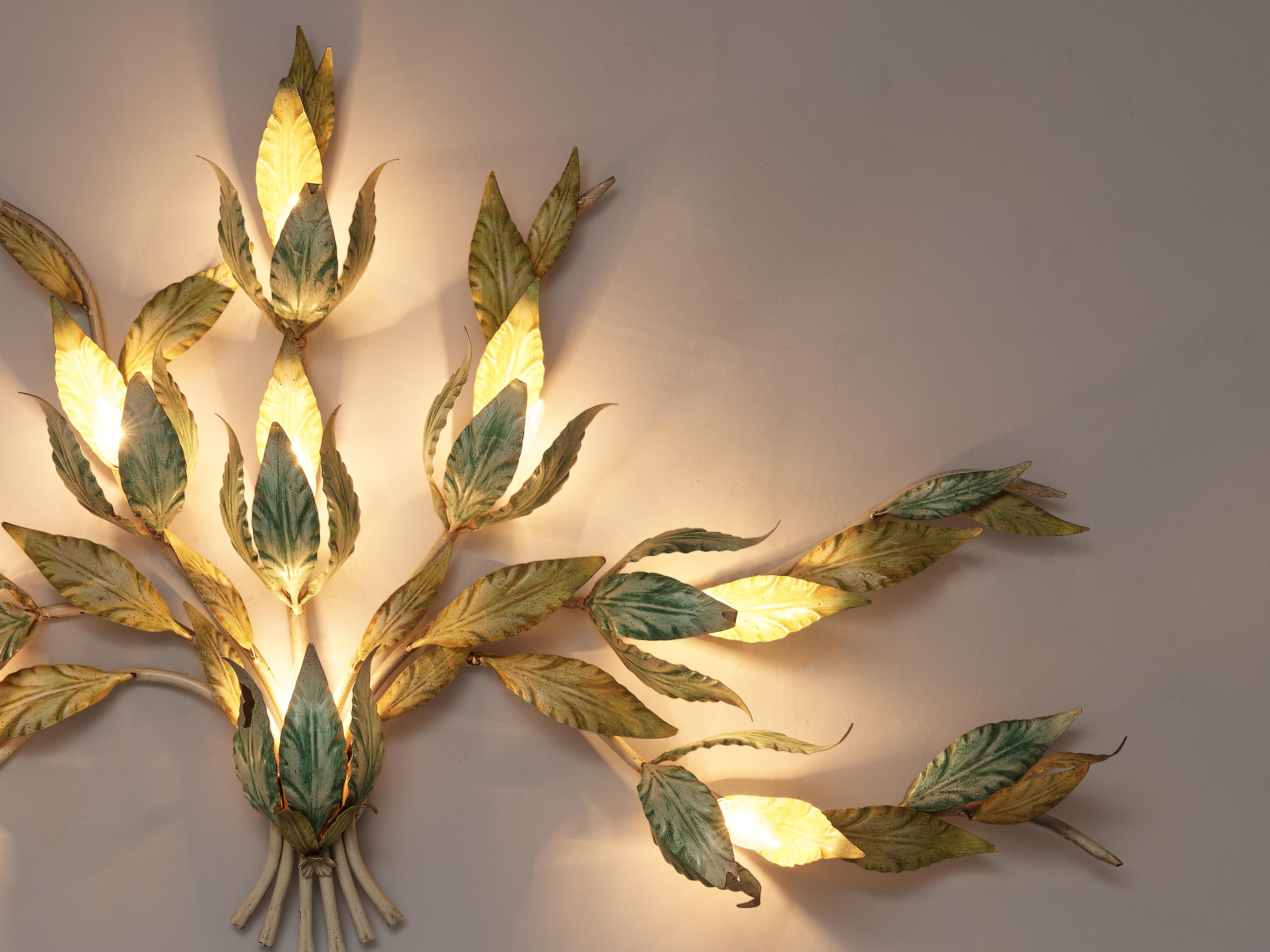 Late 20th Century Organic Branched Wall Lamps in Painted Metal