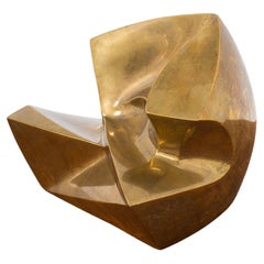 Organic Brass Sculpture by Yngve Blixt, Made in Sweden 1949