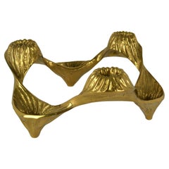 Grand candélabre pour six bougies en bronze