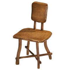 Organic Brutalist Chair in Maple