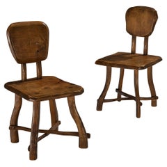 Organic Brutalist Chairs in Maple