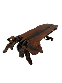 Organic Brutalist Large Tree Root Coffee Table, 1970s