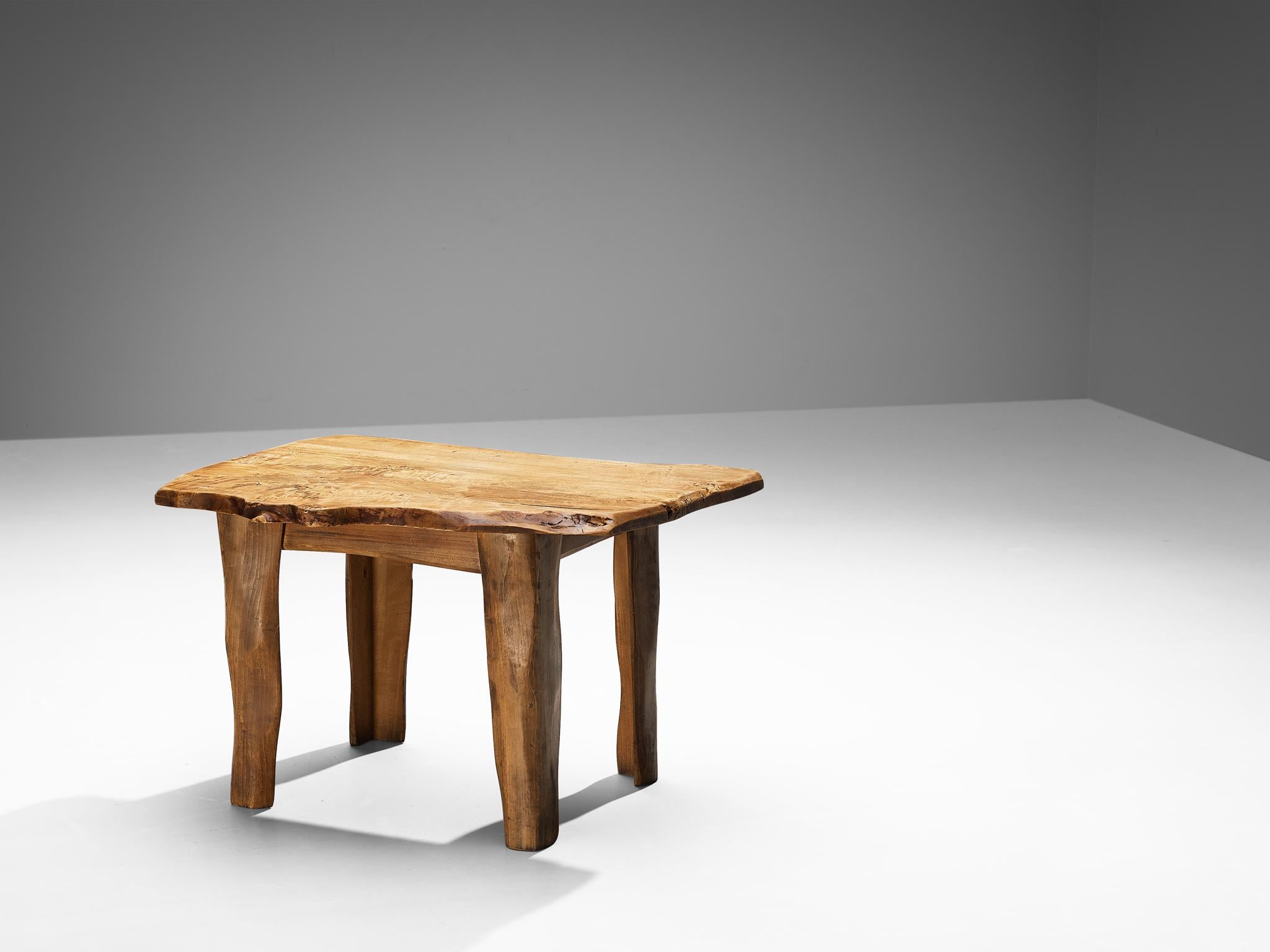 Mid-Century Modern Ensemble brutaliste organique de chaise et table à écrire en érable en vente