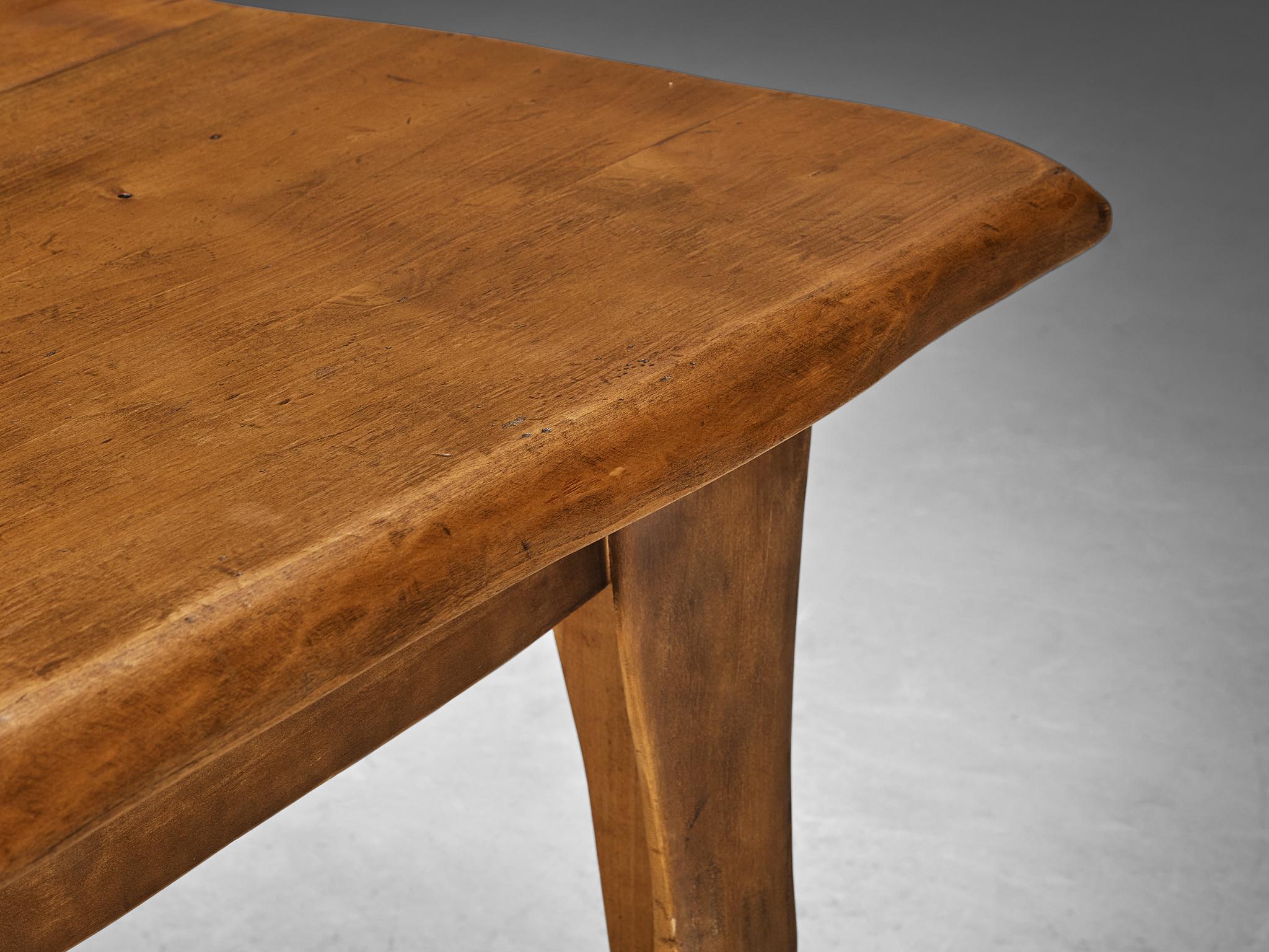 Mid-20th Century Organic Brutalist Table in Maple  For Sale
