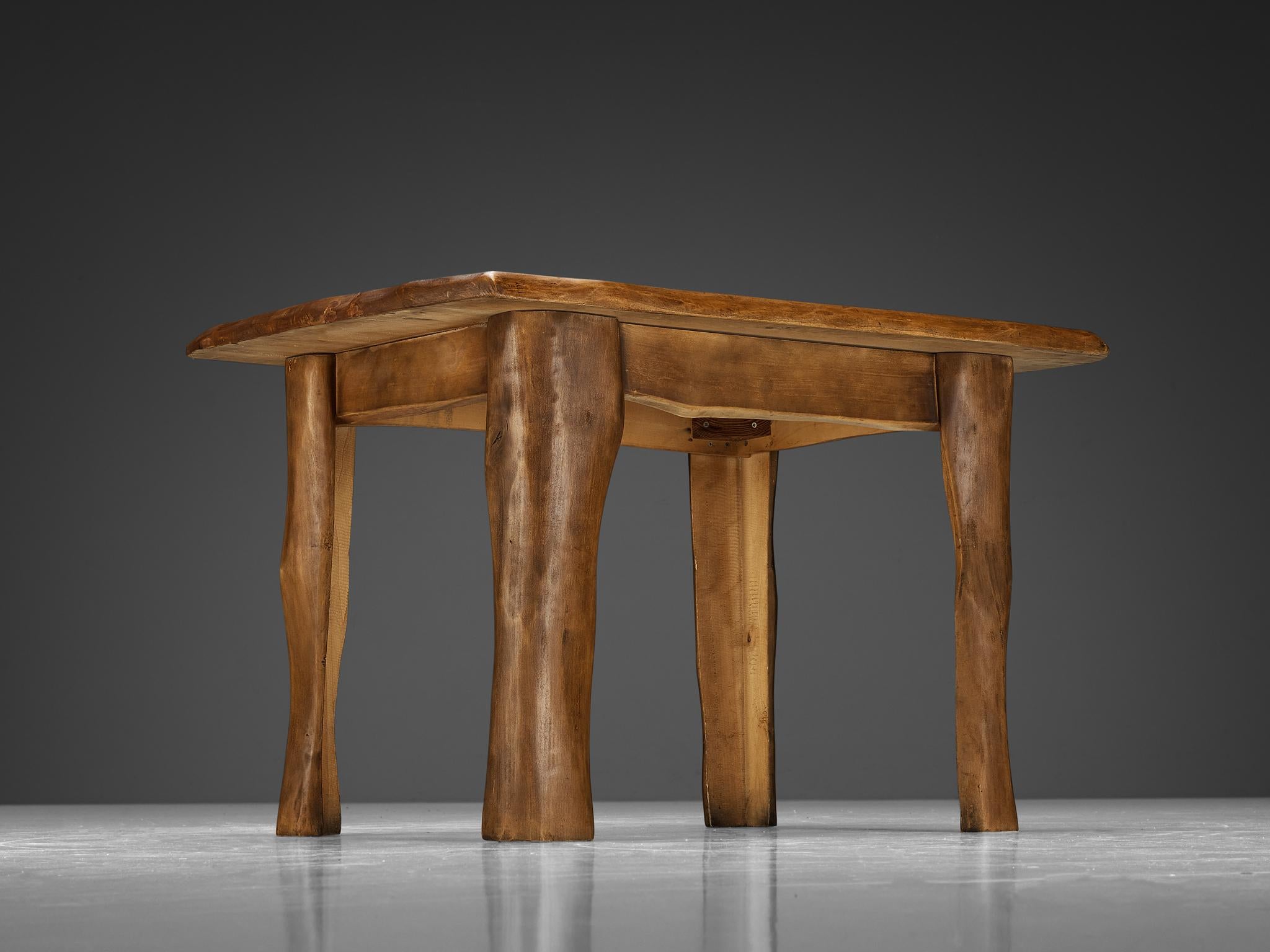 Organic Brutalist Table in Maple  For Sale 3